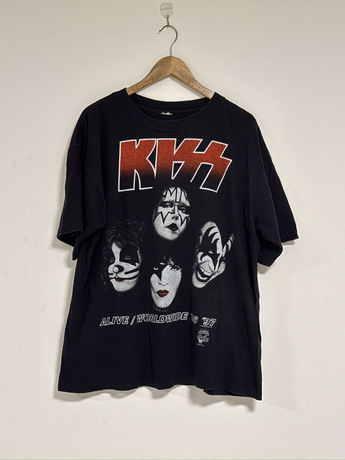 vintage Kiss rock band tee