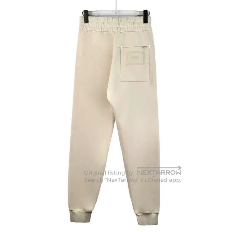 Fendi Fendi Beige side logo letter cotton elastic leg casual spo Size 24" / US 00 / IT 34 - 2 Thumbnail