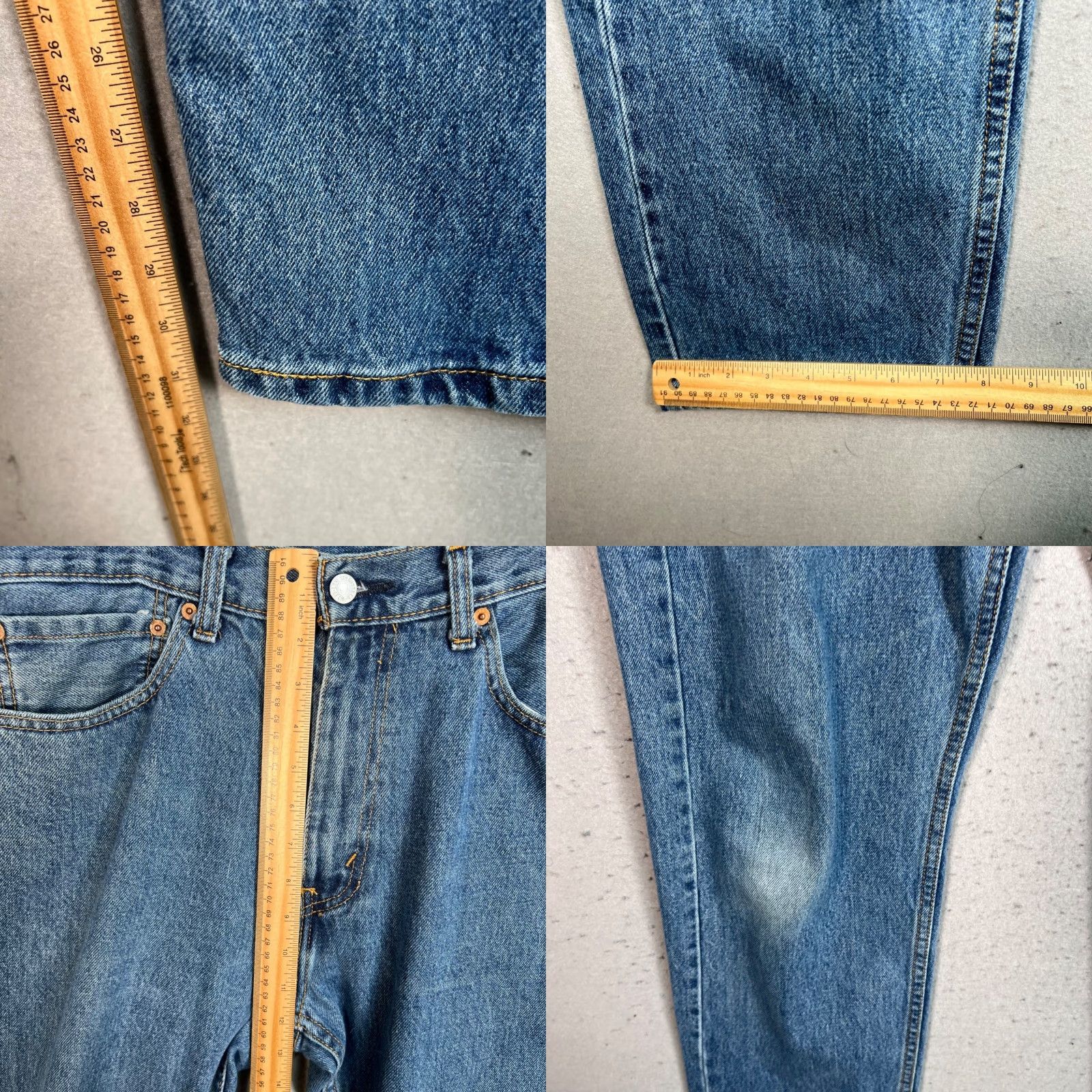 Levi's VINTAGE Levi's Jeans Regular 505 Men's Jeans Adult Medium Blue 36x32 Denim 5-Pocket Modern Classic Men’s Jeans Size US 36 / EU 52 - 8 Thumbnail