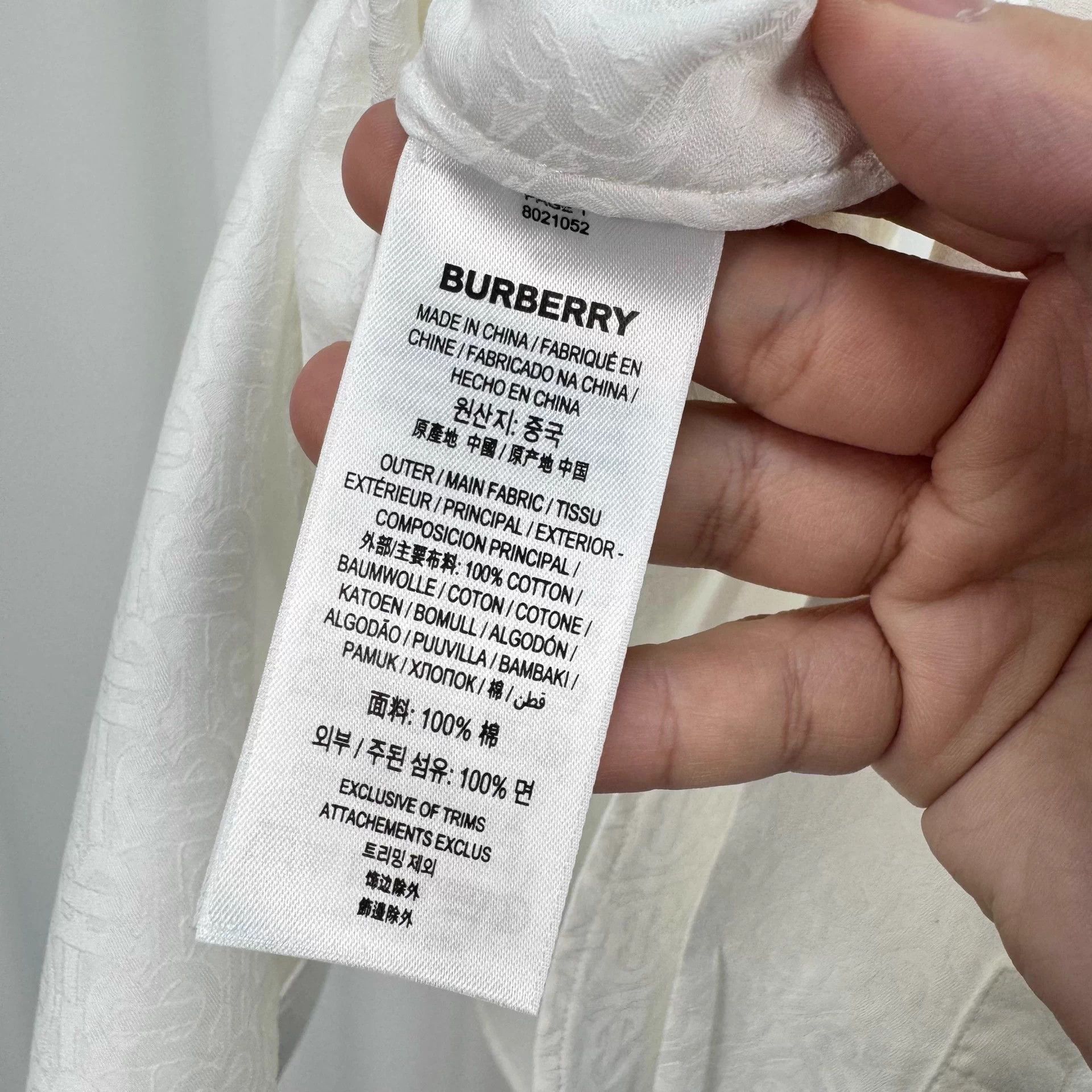 Burberry Burberry check print long-sleeve shirt UK4 99 new Size XS / US 0-2 / IT 36-38 - 7 Thumbnail
