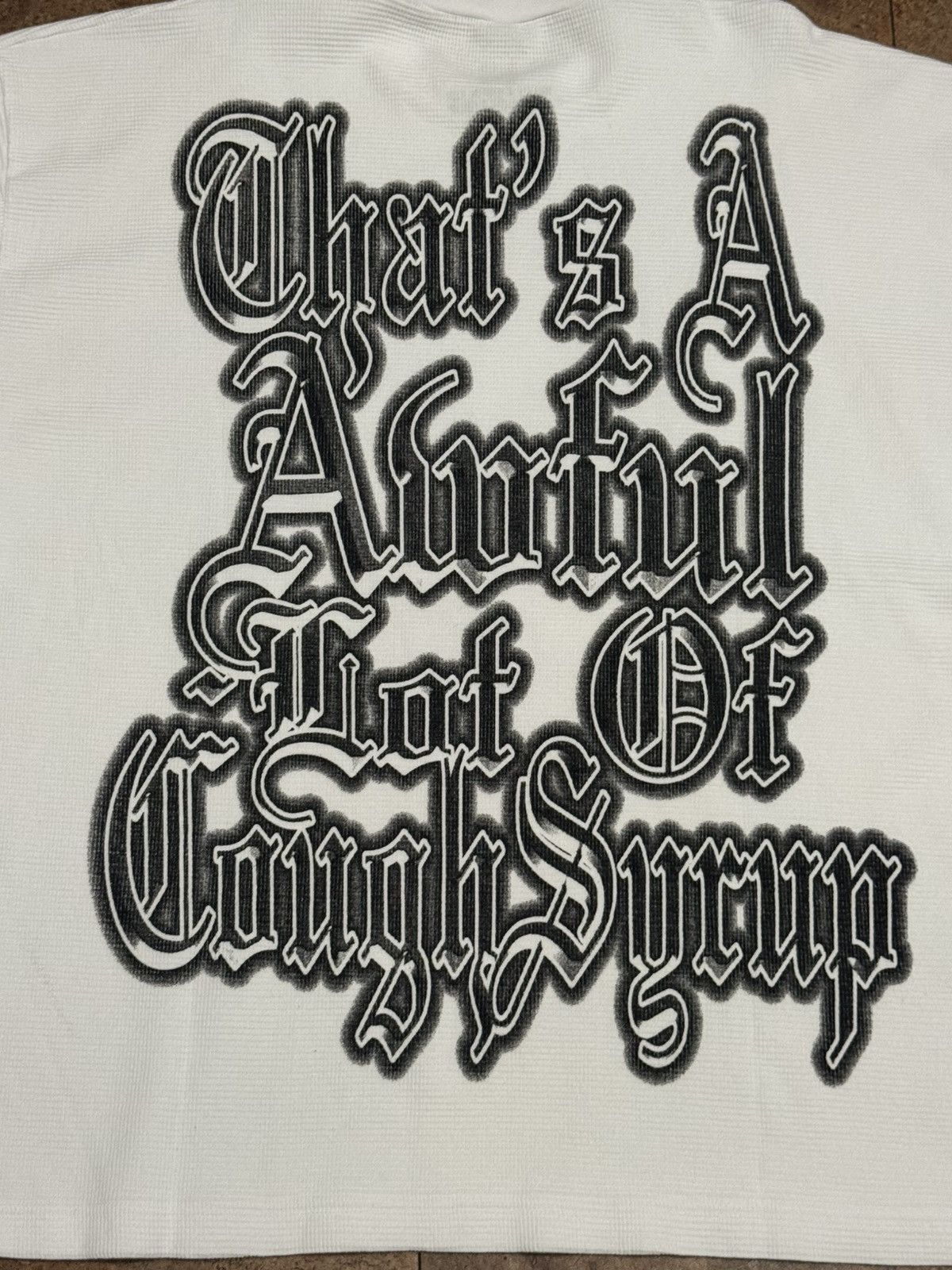 Awful Lot of Cough Syrup Awful lot of cough syrup thermal longsleeve t shirt Size US XL / EU 56 / 4 - 5 Thumbnail