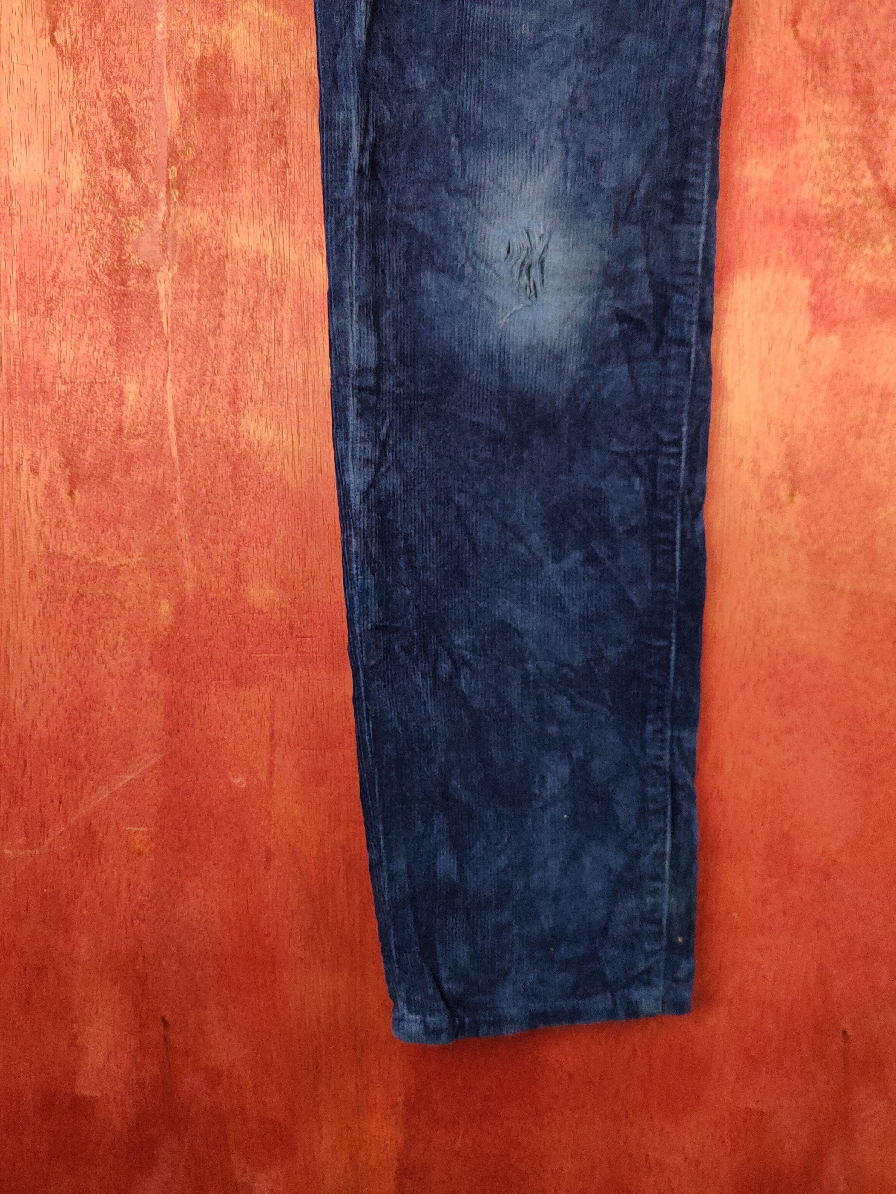 Japanese Brand Ralph Lauren Sport Blue streetwear Corduroy Pants #S1794 Size 25" / US 0 / IT 36 - 4 Thumbnail