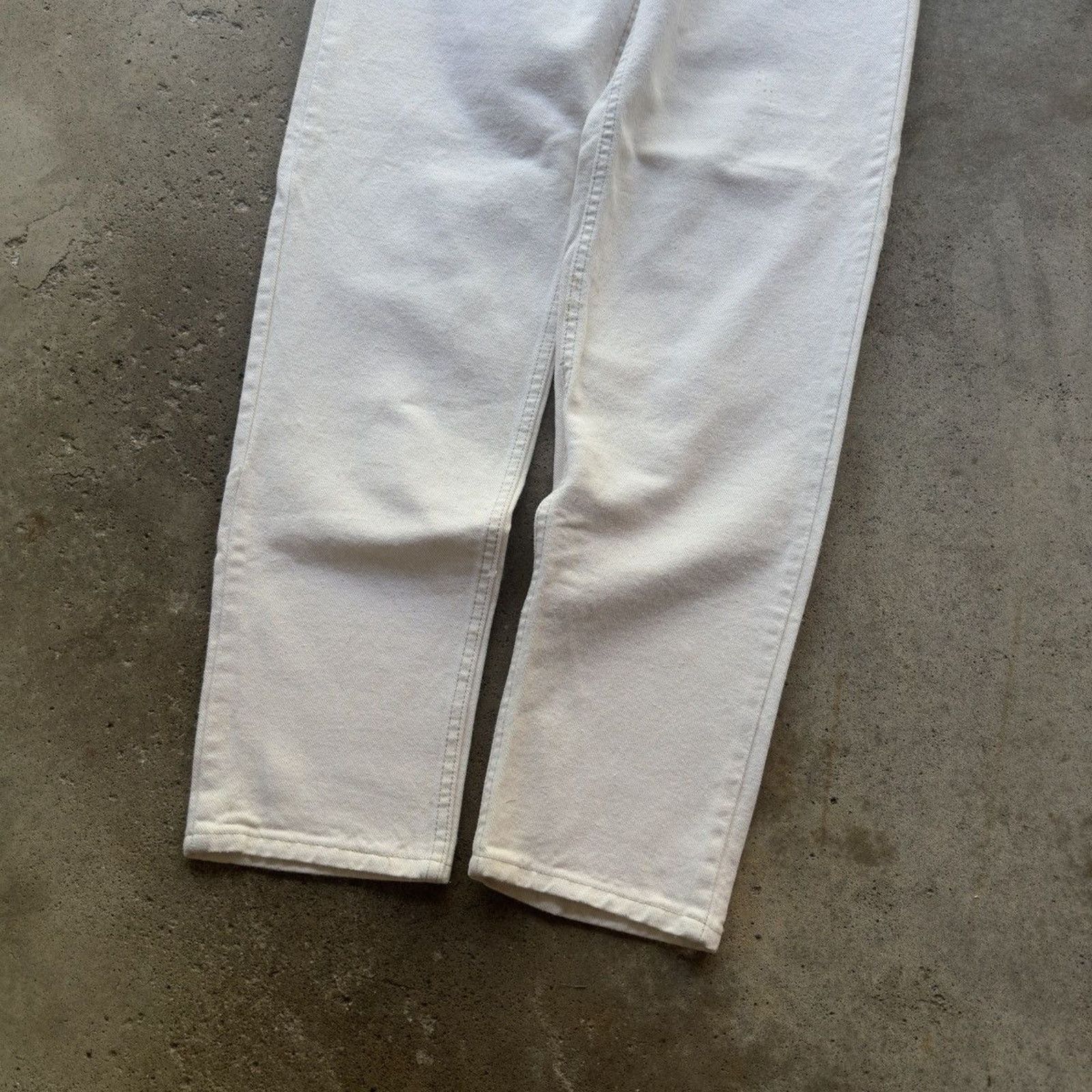 Levi's 90s Levi's 550 Orange Tab White Jeans ERD Grunge RRL Bode Size US 30 / EU 46 - 12 Thumbnail