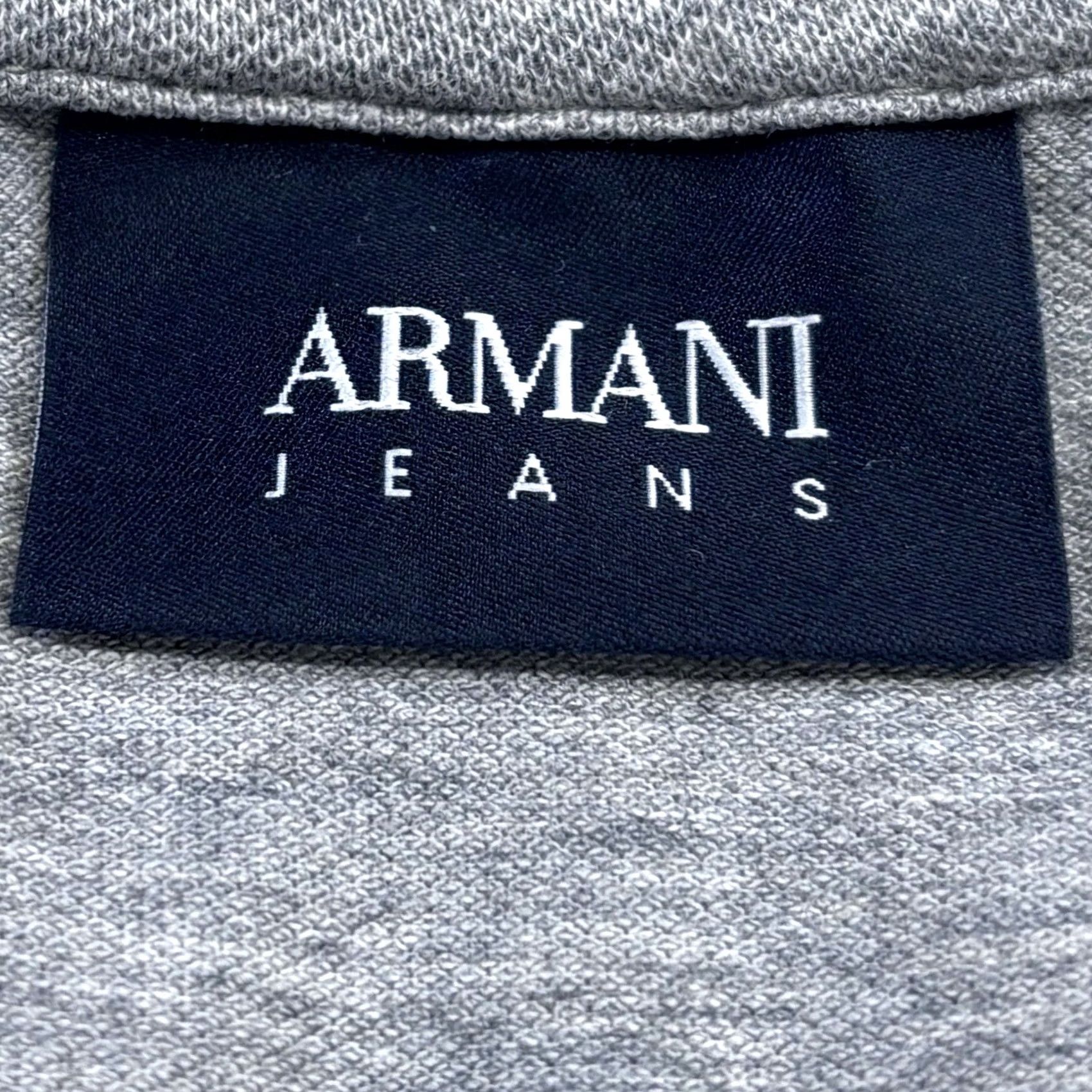 Vintage Armani Jeans Polo Shirt XL Mens Grey Stretch Material Fitted Top Short Sleeve Collared Size US XL / EU 56 / 4 - 7 Thumbnail
