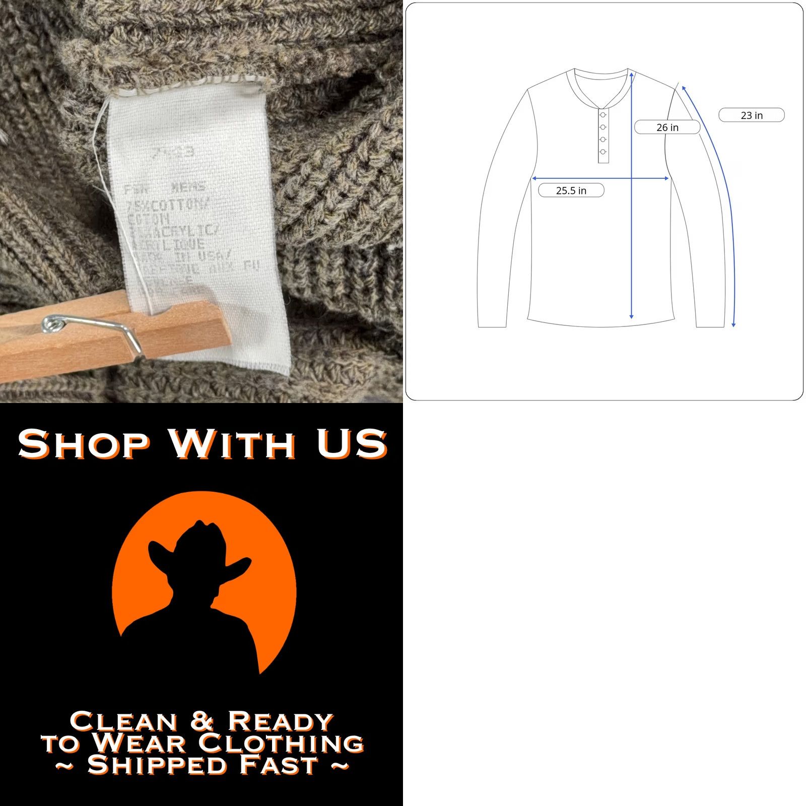 Vintage VINTAGE Woolrich Sweater Mens L Brown Adult Henley Cotton Acrylic Outdoor USA 90s Size US L / EU 52-54 / 3 - 8 Thumbnail