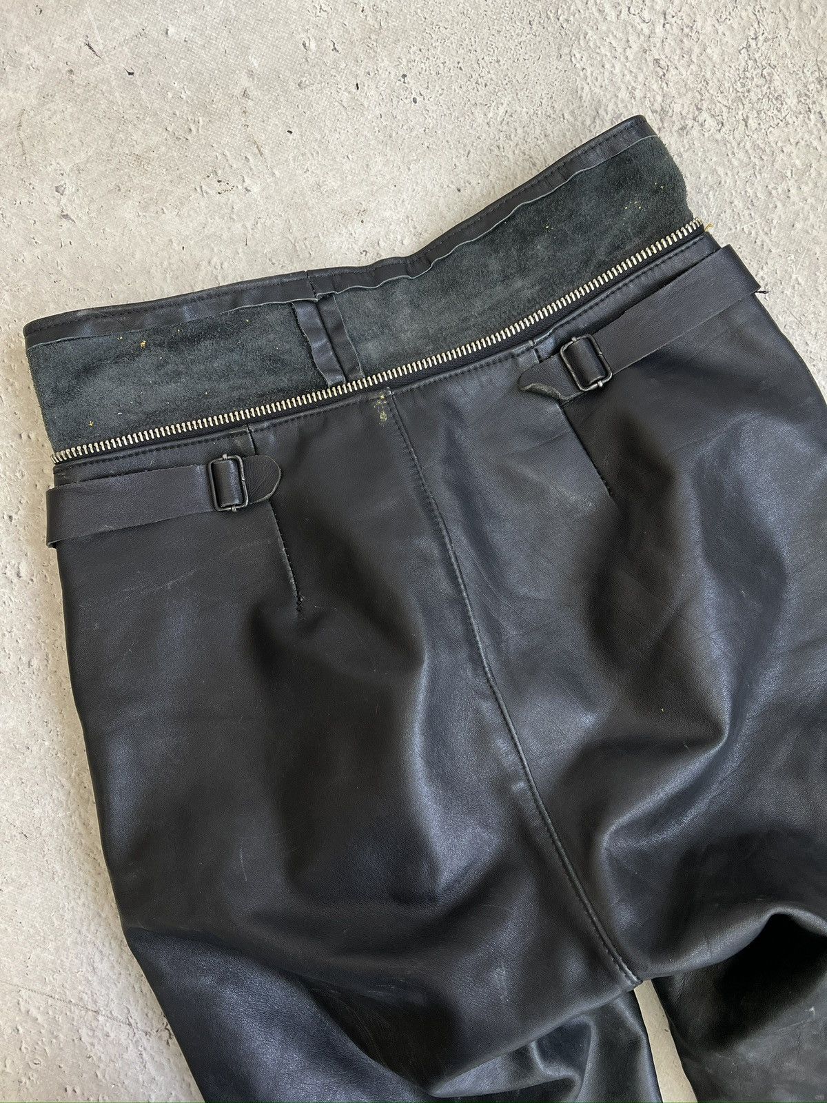 14th Addiction Avantgarde zipper moto racing leather pants balenciaga style Size US 31 - 9 Thumbnail
