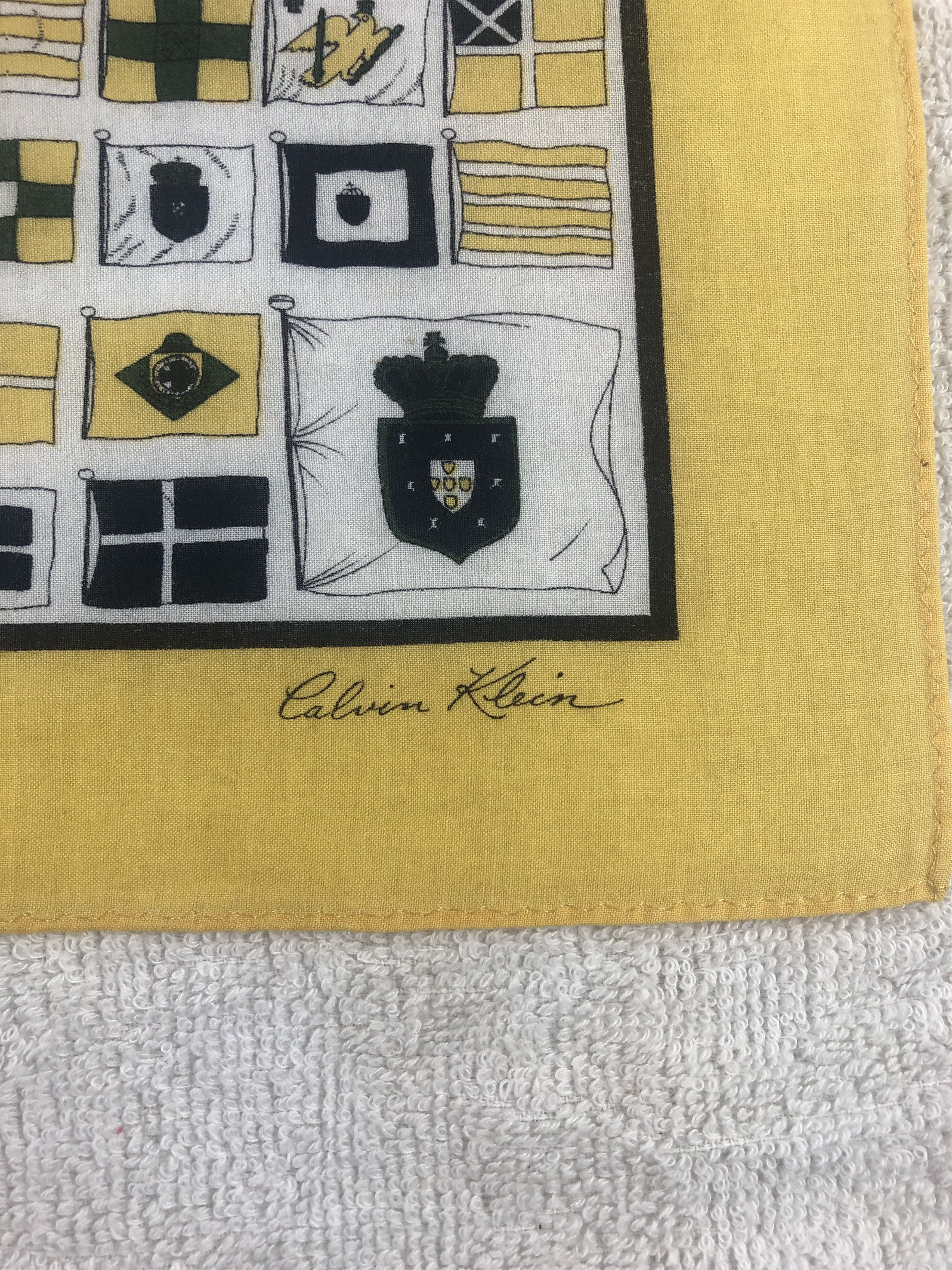 Calvin Klein × Vintage Calvin Klein Handkerchief / Bandana / Neckerchief Size ONE SIZE - 5 Thumbnail