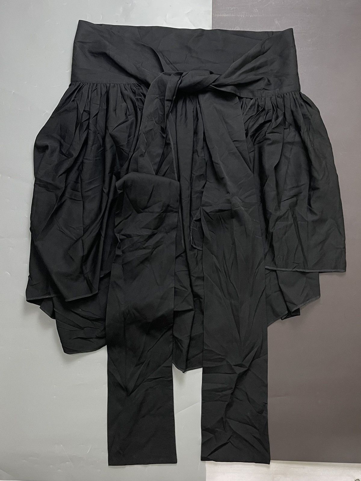 Yohji Yamamoto Y’s yohji yamamoto assymetric front tie wool skirt Size 30" / US 8 / IT 44 - 1 Thumbnail