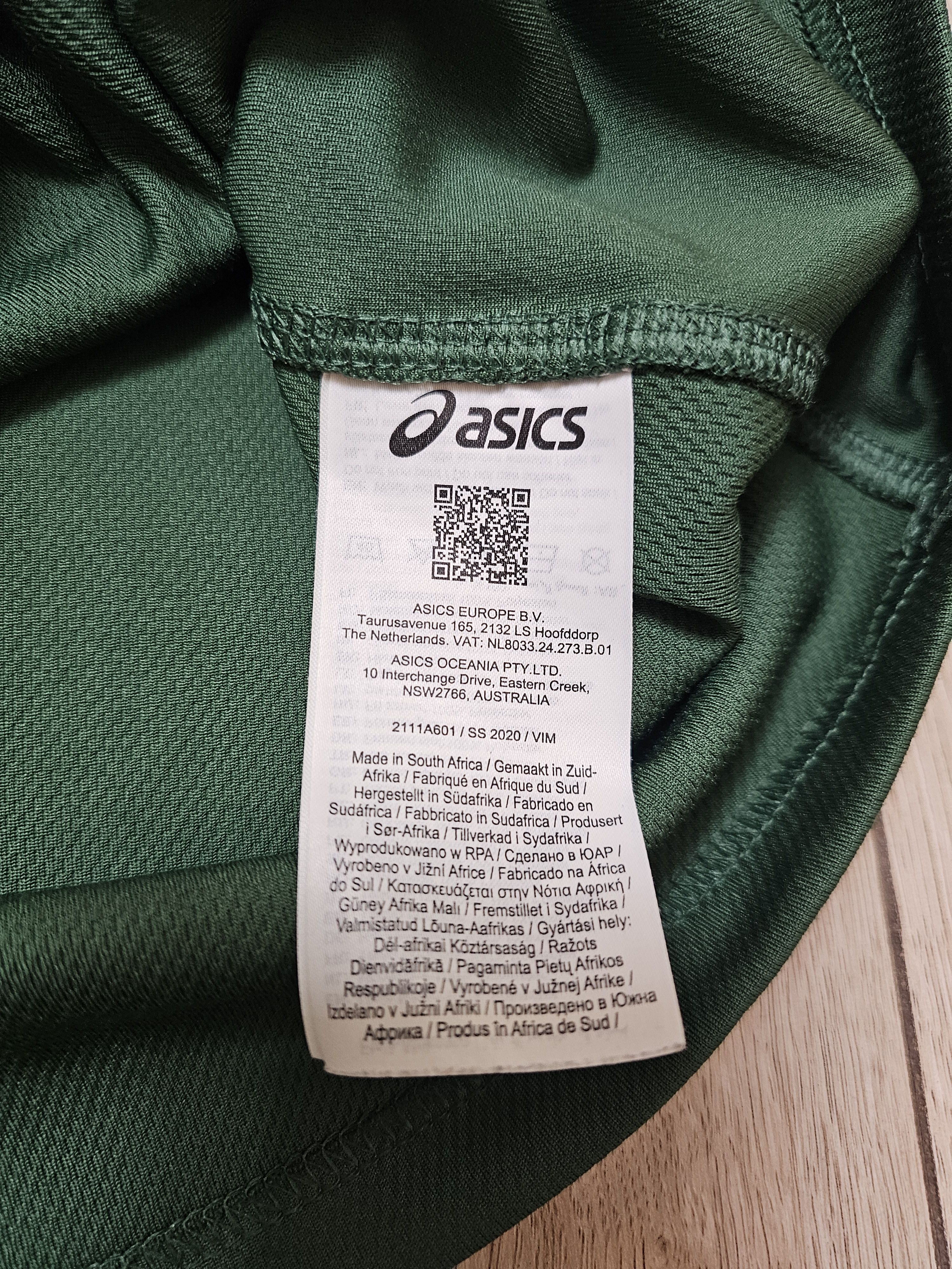 Asics SOUTH AFRICA RUGBY JERSEY WORLD CUP UNION RUGBY Size US XXL / EU 58 / 5 - 10 Thumbnail