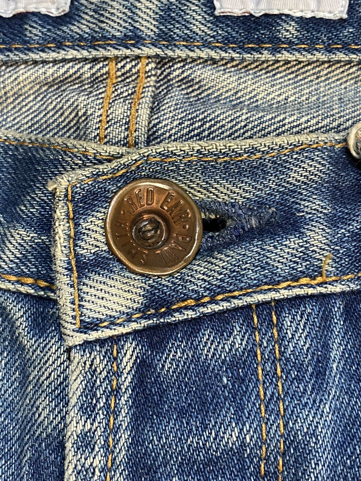 Paul Smith Selvedge Paul Smith Red Ear Japan Rework Patch Denim Jeans Size US 34 / EU 50 - 17 Thumbnail
