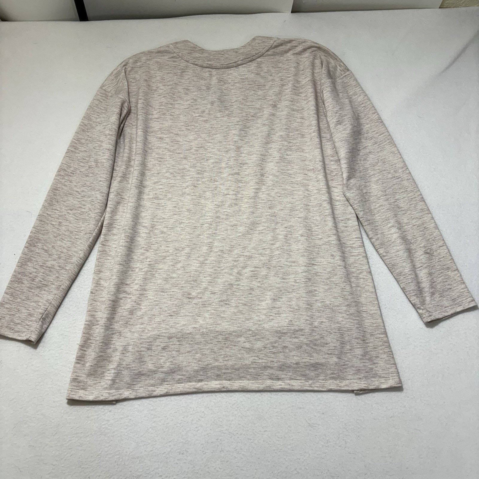 Other St. John's Bay Active Medium V-Neck Sweatshirt Beige Stretch Size M / US 6-8 / IT 42-44 - 9 Thumbnail