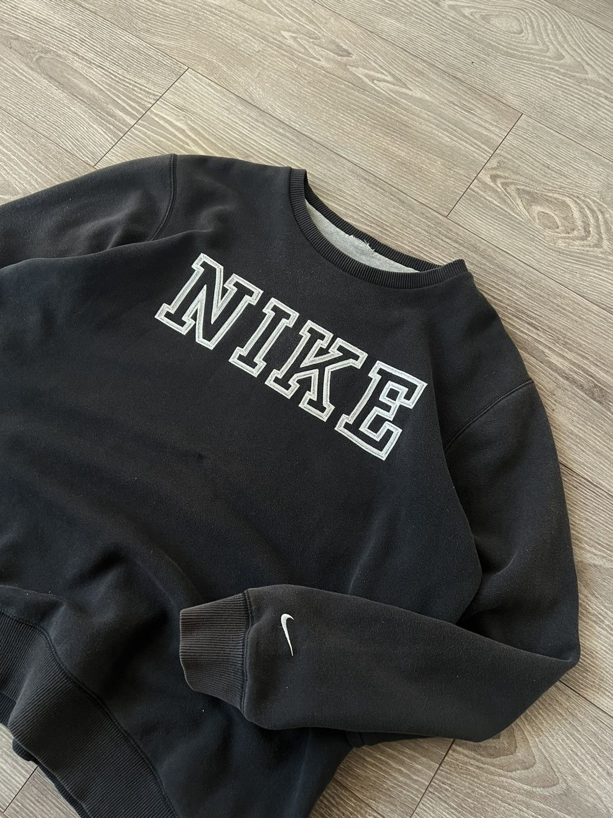 Designer × Nike × Vintage ‼️Vintage Nike Big Logo Knit Crewneck Sweatshirt ‼️ Size US L / EU 52-54 / 3 - 13 Thumbnail