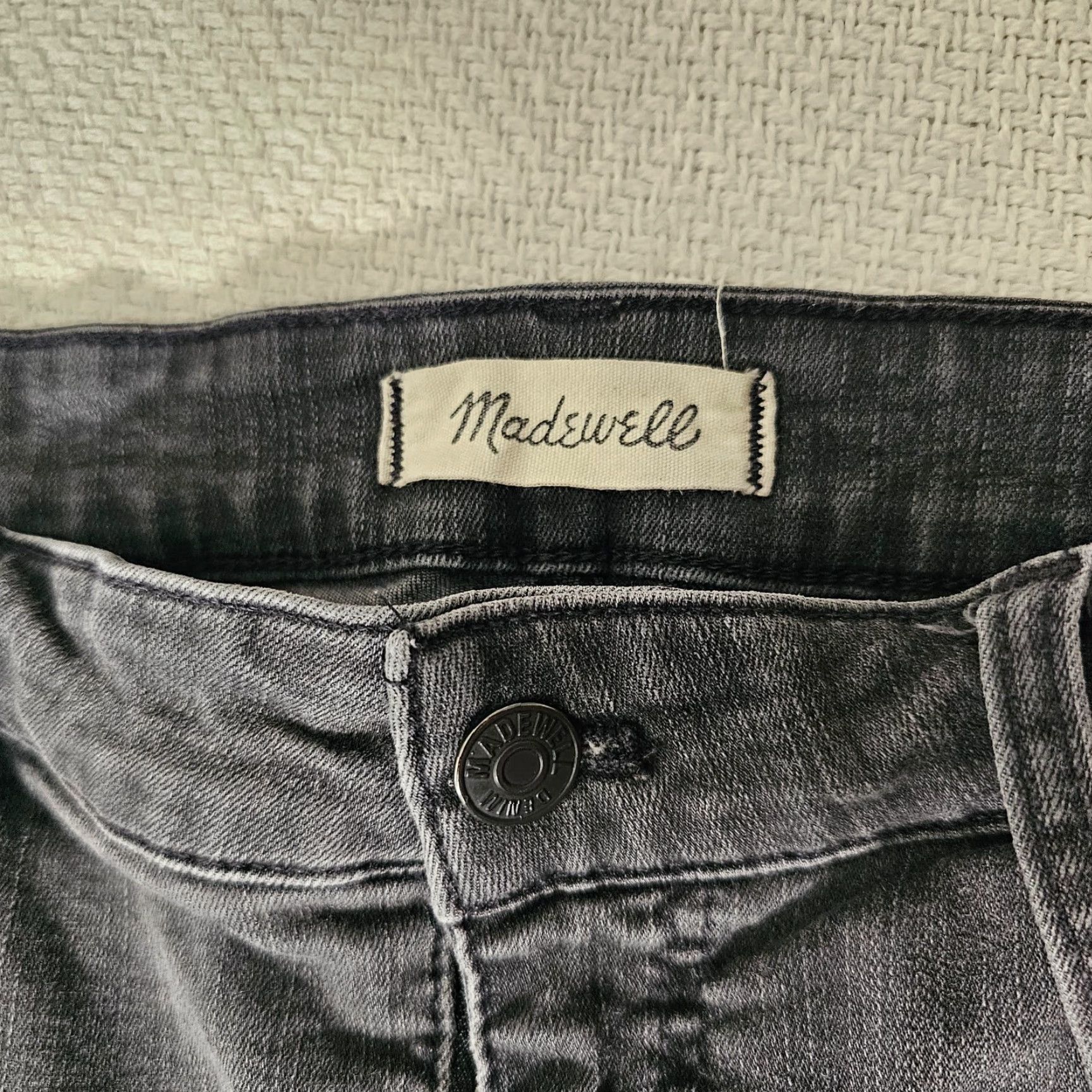 Madewell Madewell Jeans Women's Size 33 Black Denim Skinny High Rise Pockets Inseam 27.5 in Vintage No Size 24" / US 00 / IT 34 - 3 Thumbnail