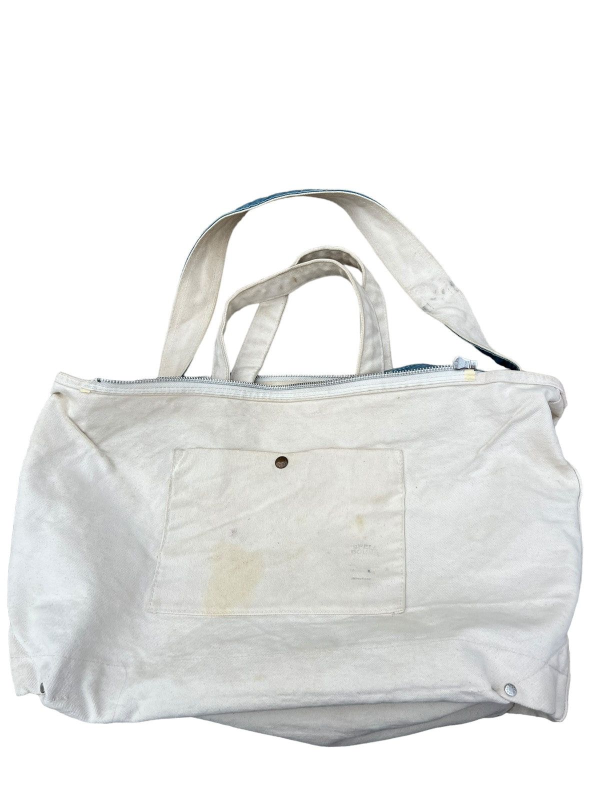 Japanese Brand Vintage Spellbound Patina Dirty Canvas 2 Way Tote Bag Size ONE SIZE - 18 Thumbnail