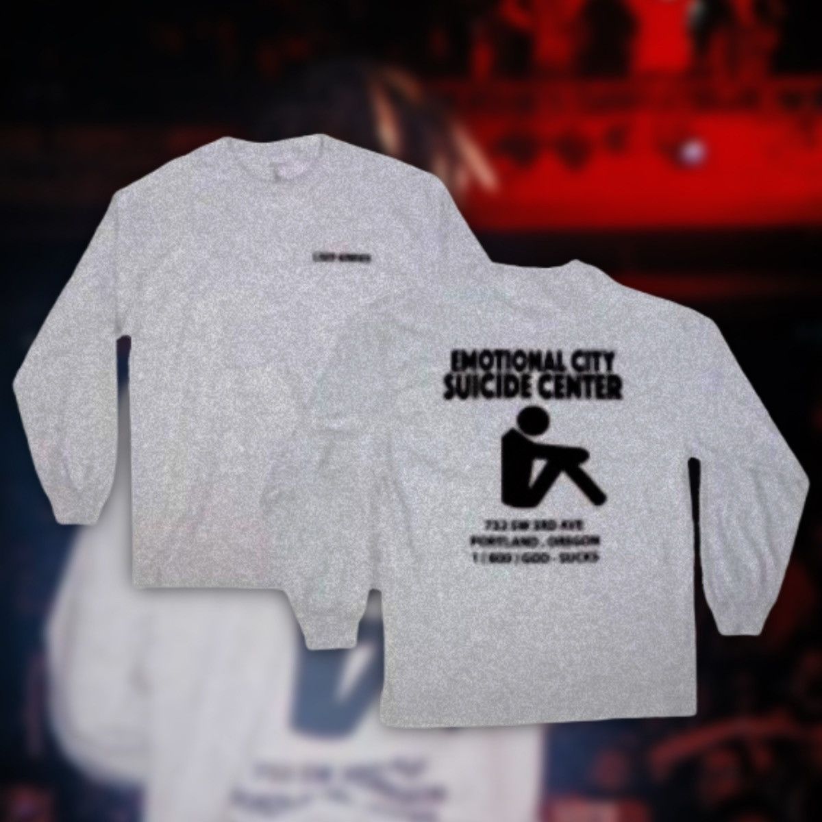 Lxrdknows LXRDKNOWS emotional city suicide hotline OG long sleeve tee Size US S / EU 44-46 / 1 - 15 Thumbnail