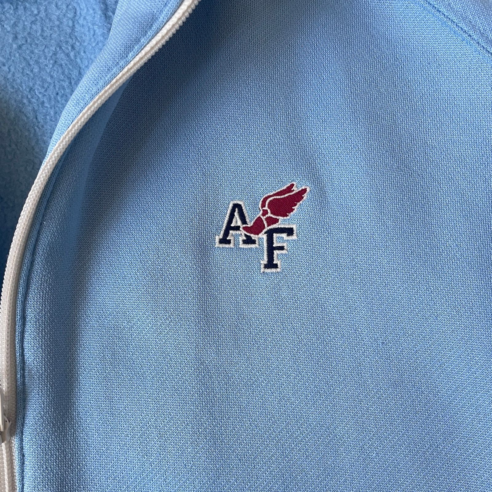 Abercrombie & Fitch Winged A&F Logo Powder Blue Track Jacket | Y2K Vintage XL Size US XL / EU 56 / 4 - 8 Thumbnail