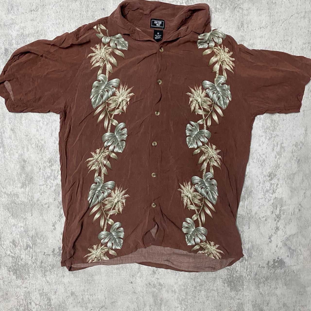 Other Brown and green floral button up shirt Size US M / EU 48-50 / 2 - 1 Thumbnail