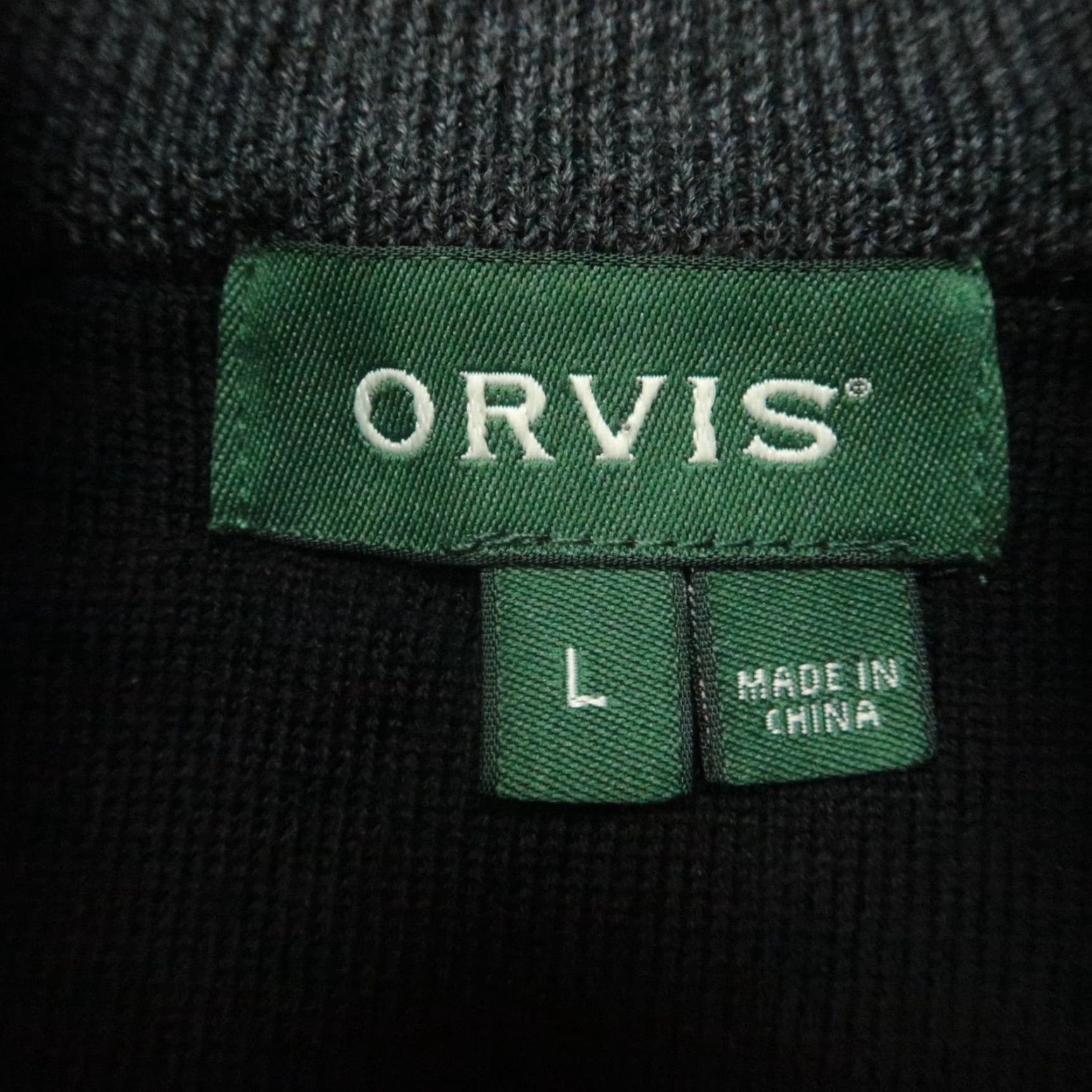 Orvis Orvis Mens Sweater L Gray Wool 1/4 Zip Mock Neck Pullover Camouflage Jumper Knit Casual Business Travel 2.0 Size US L / EU 52-54 / 3 - 4 Thumbnail