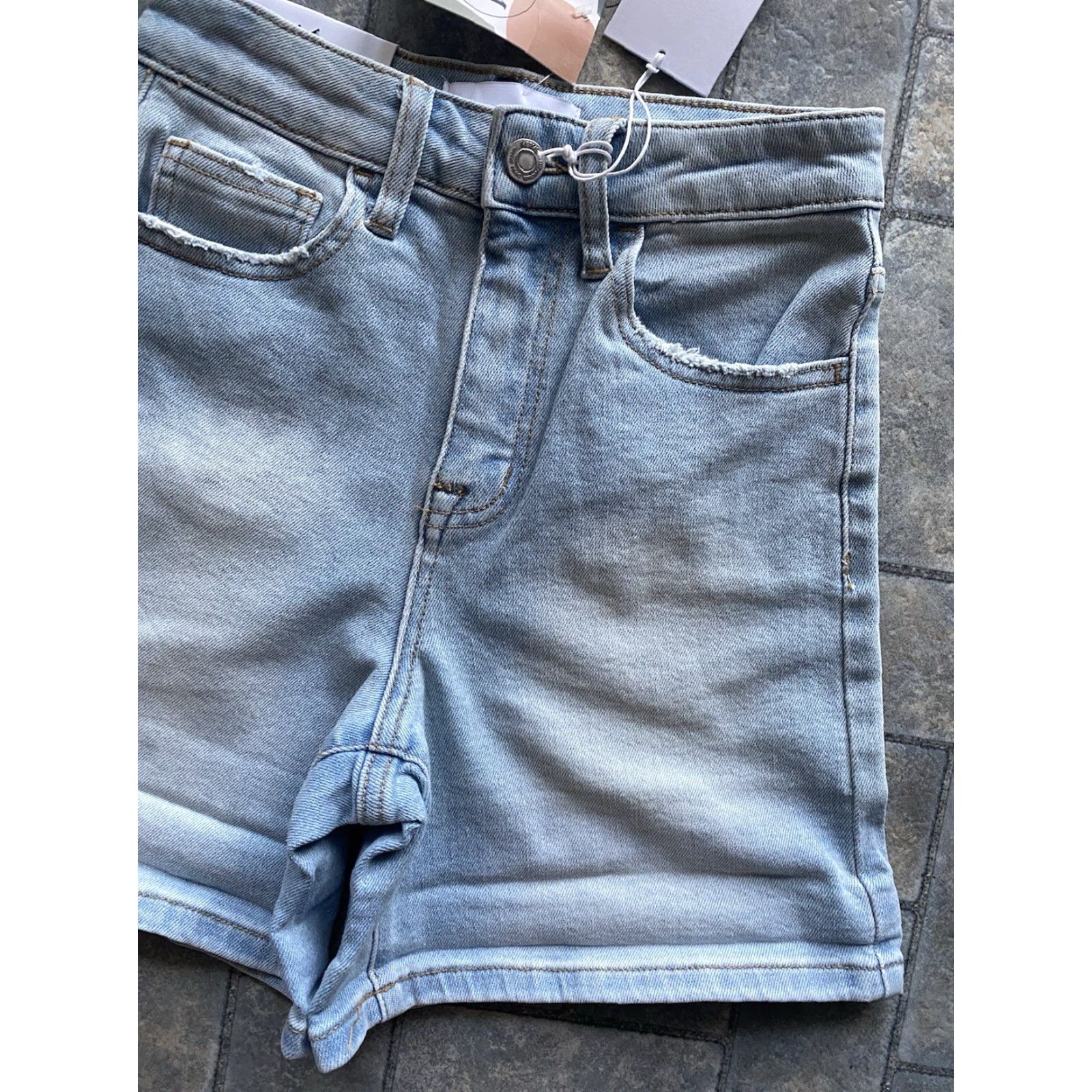Denime Vervet Cortney Stretch Mom Shorts Denim Blue Women’s XS Size 26" / US 2 / IT 38 - 3 Thumbnail