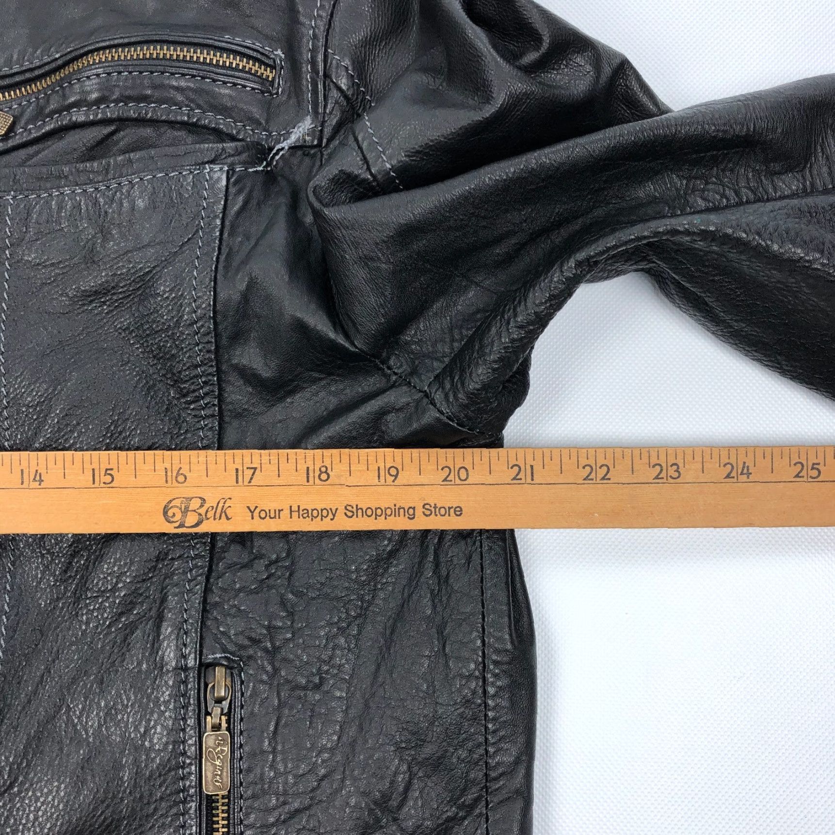 Vintage VINTAGE Reginas Leather Jacket Womens XL Black Biker 90s Mexico Reginas Womens XL Black Biker Leather Jacket Size XL / US 12-14 / IT 48-50 - 5 Thumbnail