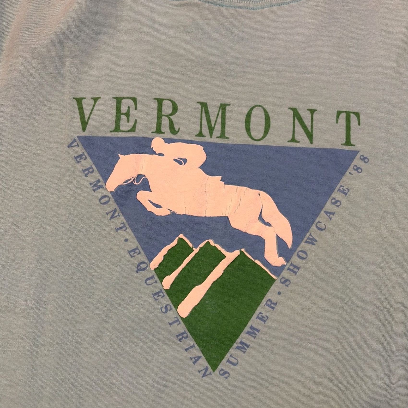 Vintage VINTAGE Oneida T Shirt Killington Vermont Equestrian Summer Showcase 1988 Medium Blue Mens M Shirt Size US M / EU 48-50 / 2 - 5 Thumbnail