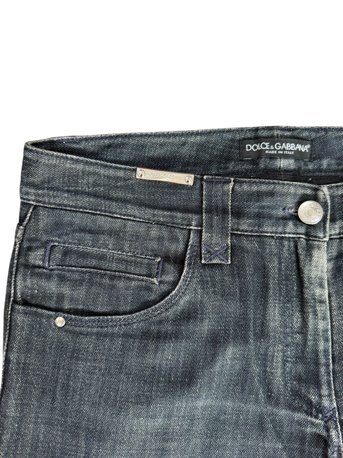 Dolce & Gabbana Dolce & Gabbana Flared Nice Design Denim Jeans Size US 30 / EU 46 - 8 Thumbnail