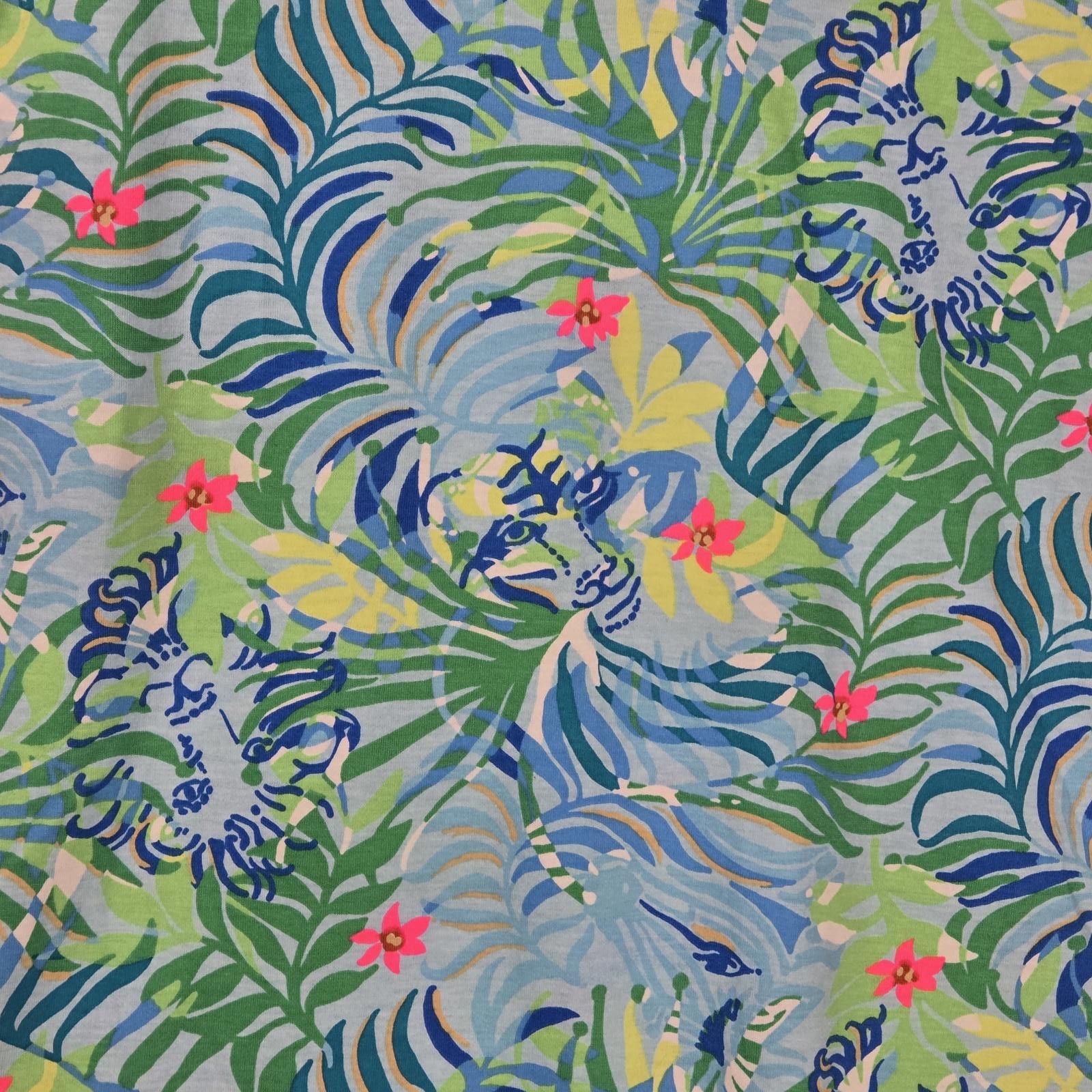 Designer Lilly Pulitzer Etta Frond Tropical V-Neck Dress Size XS Size XS / US 0-2 / IT 36-38 - 2 Thumbnail