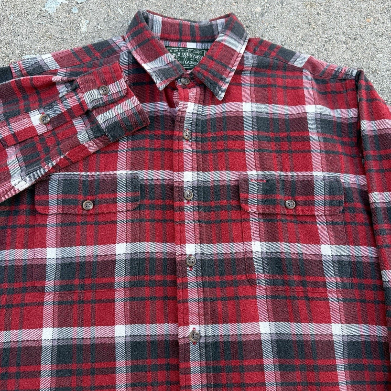 Vintage Polo Country Ralph Lauren Plaid Flannel Shirt