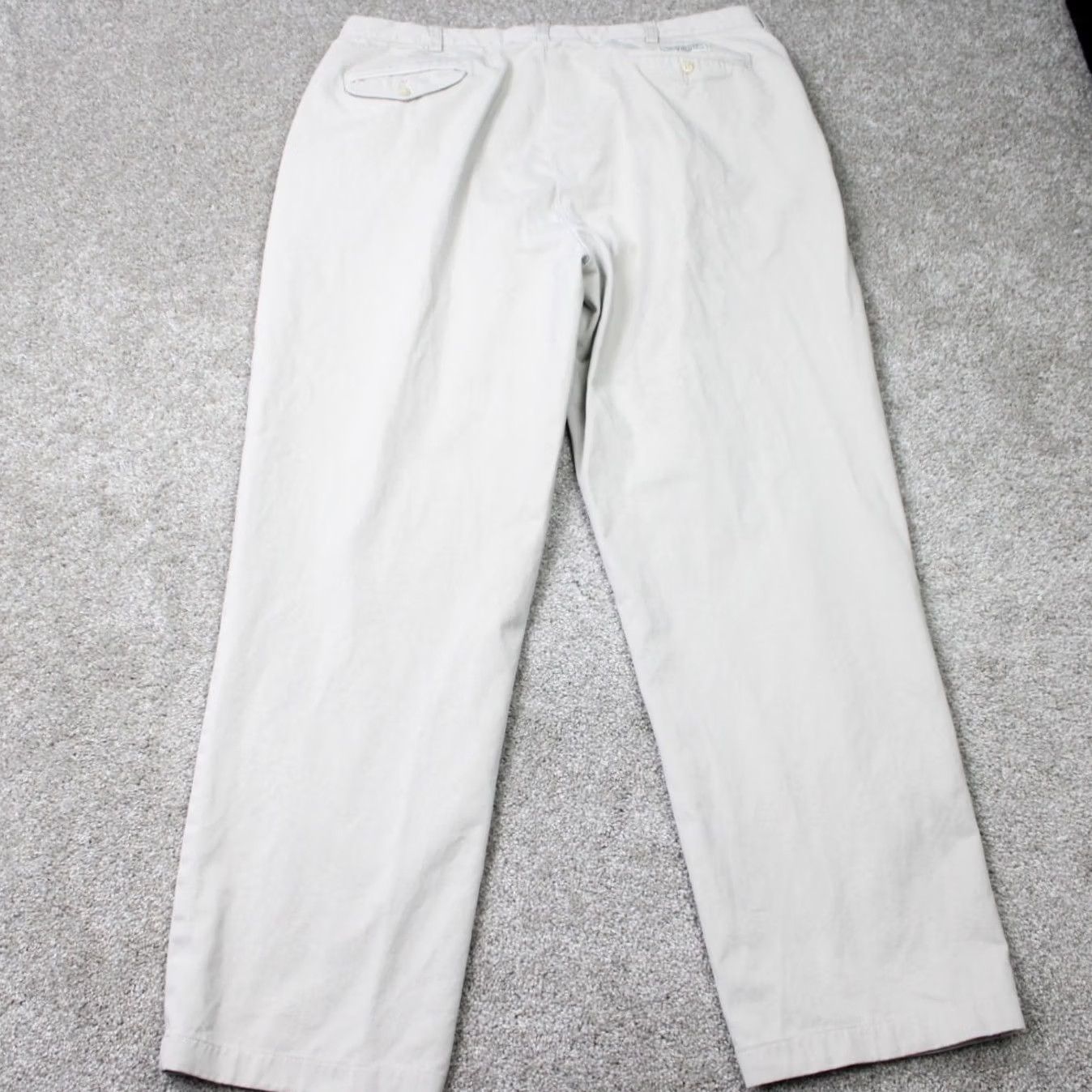Polo Ralph Lauren Polo Ralph Lauren Hammond Pants Mens 38x32 Beige Pleated Chino Straight Leg Pants Poplin/Cotton 90s Preppy Vintage Fit: Regular Mens Size US M / EU 48-50 / 2 - 6 Thumbnail