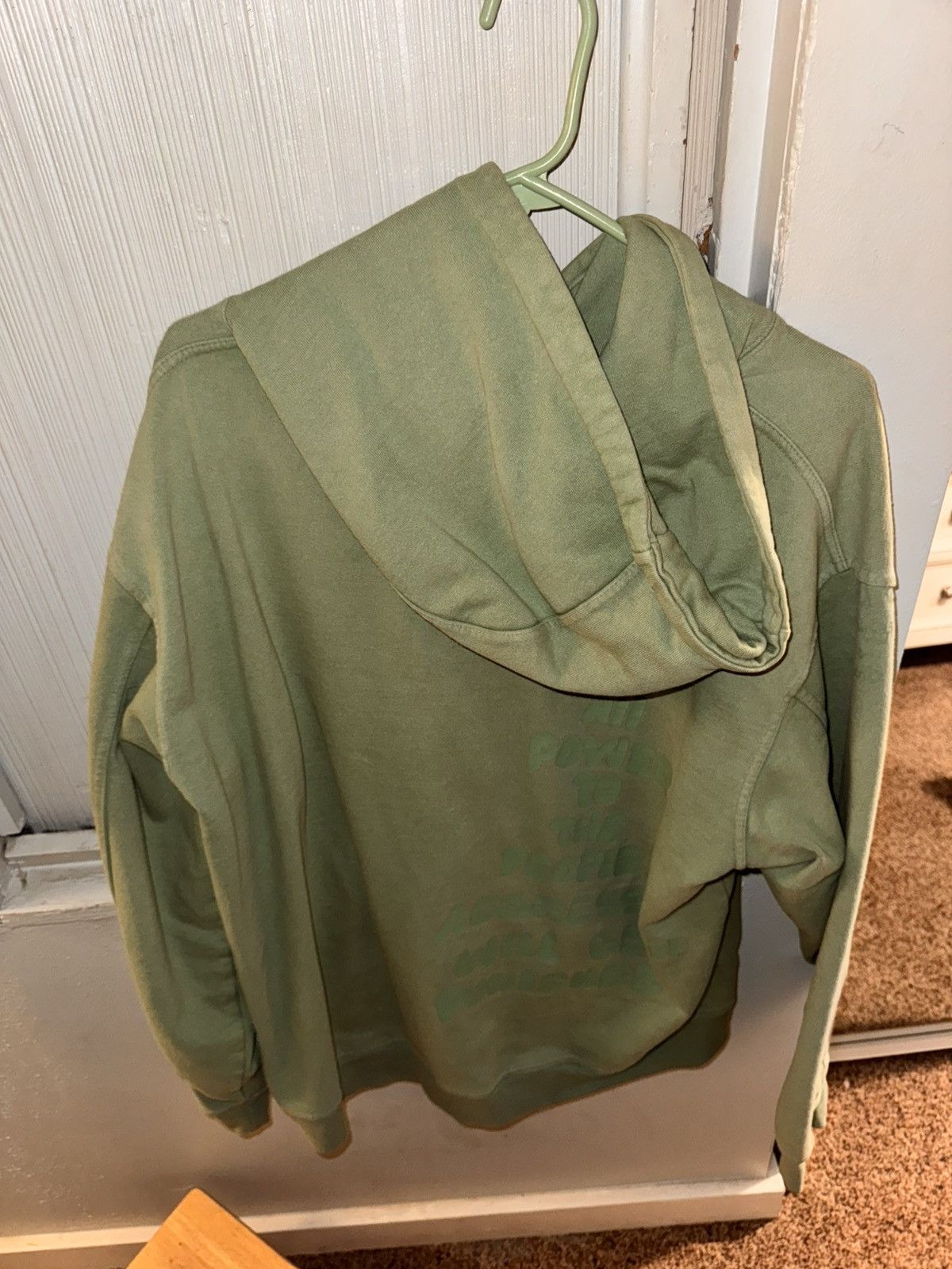 Brain Dead Brain Dead Tonal Type Print Hoodie ‘Putty’ Size L Size US L / EU 52-54 / 3 - 2 Thumbnail