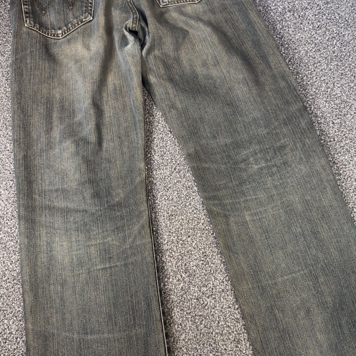 If Six Was Nine 90s Japanese Rusty Edwin 503 Regular Aging Faded Denim Size US 31 - 11 Thumbnail