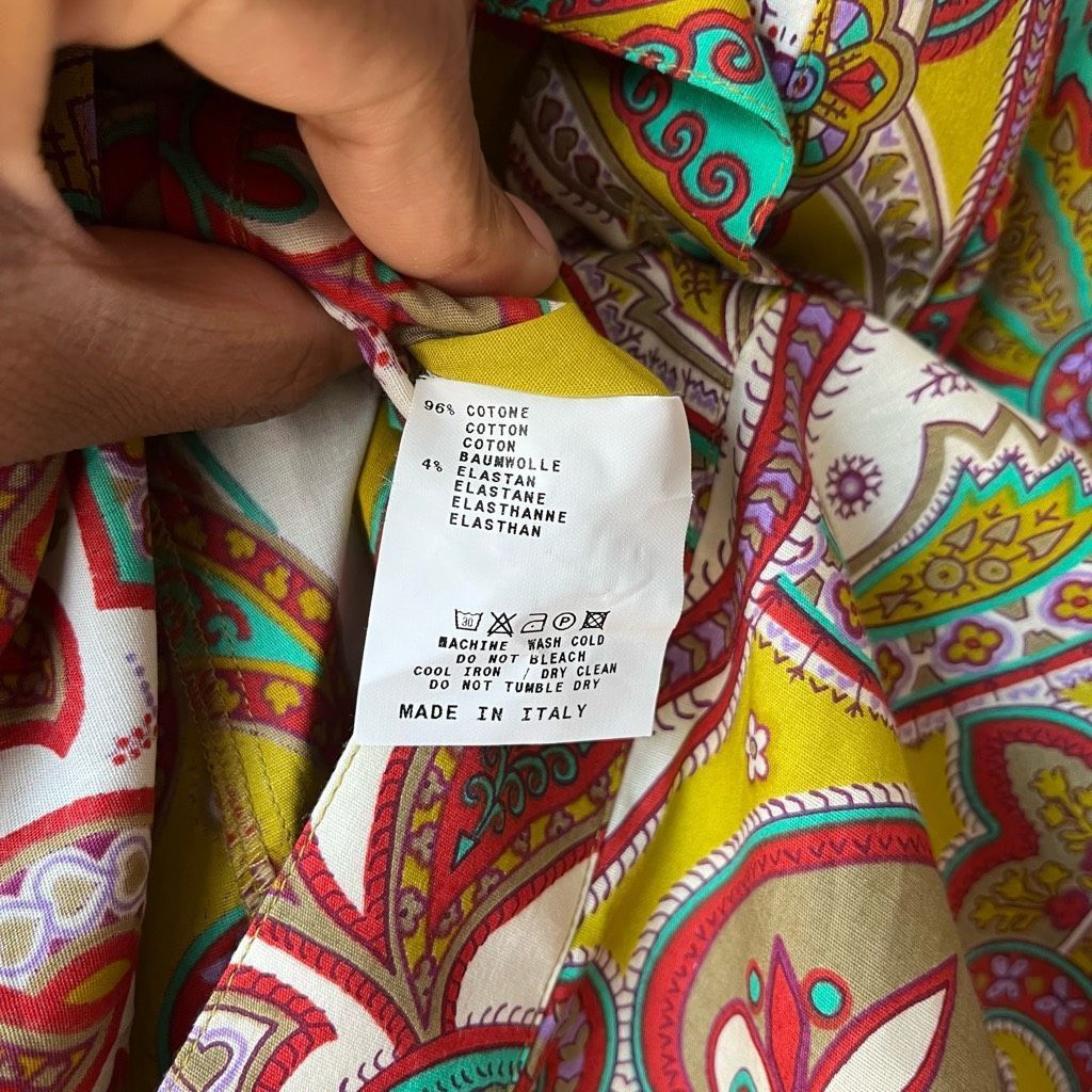 Etro NEW ETRO Dress Paisley Print Collared Button Down Shirt Dres Size XS / US 0-2 / IT 36-38 - 13 Thumbnail