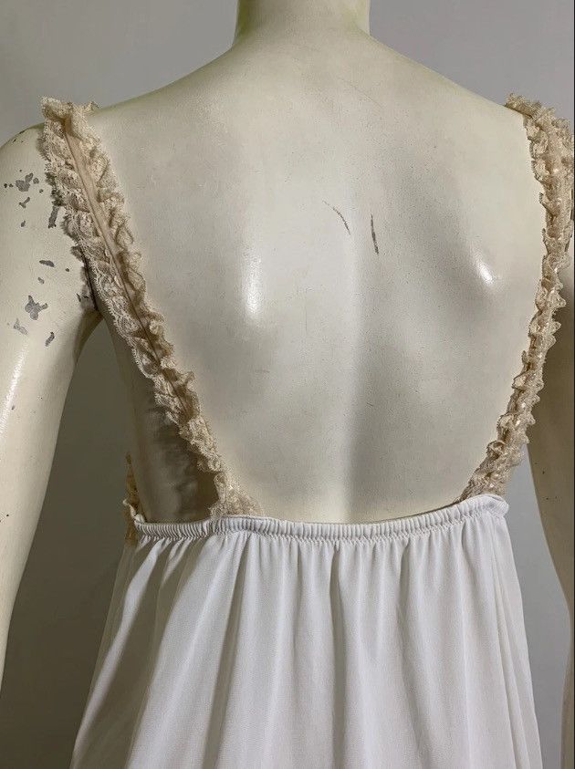 Vintage VTG 1970s Ivory Lace Trim Nightgown and Robe Size S / US 4 / IT 40 - 9 Thumbnail