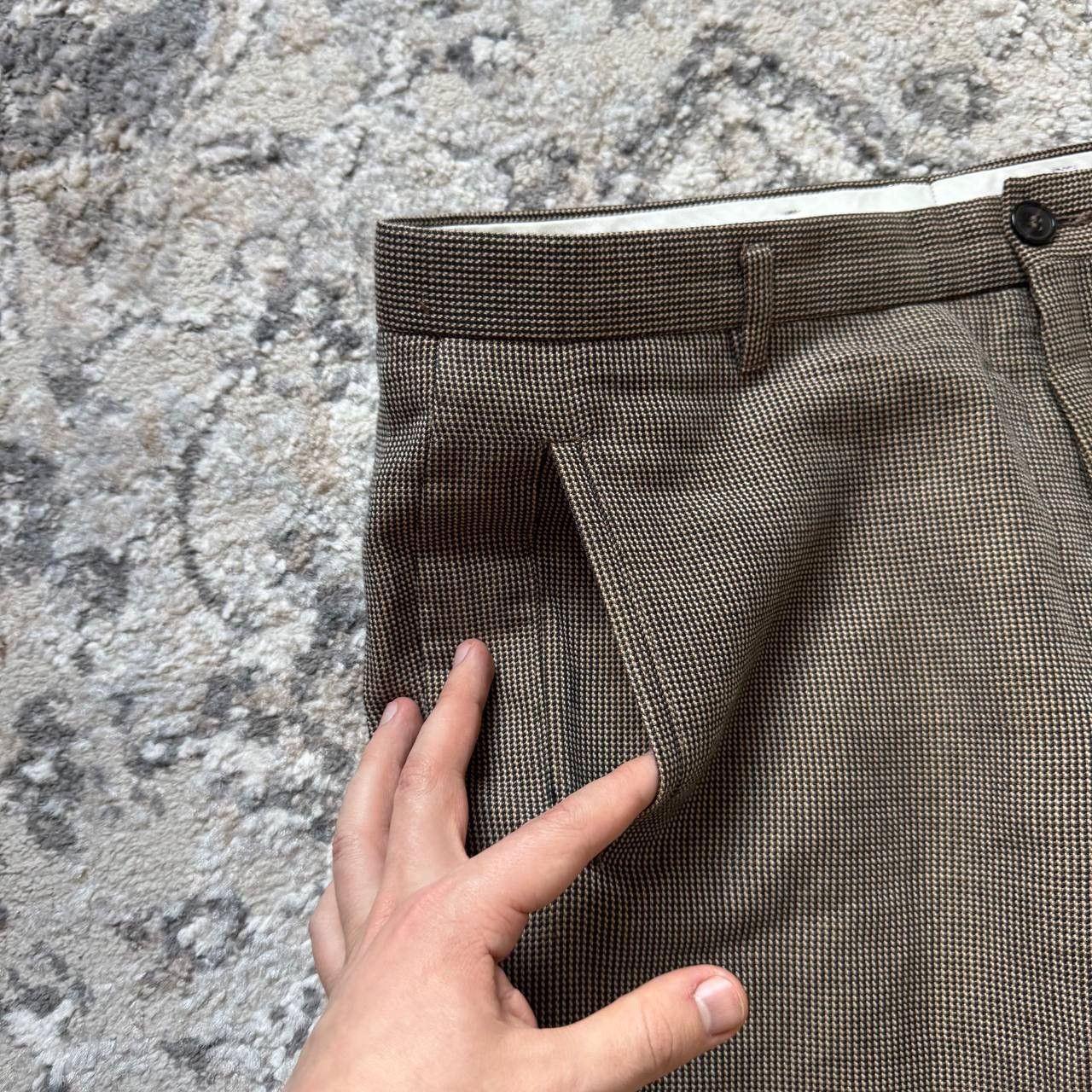 A.P.C. A.P.C. Paris New Standard Linen Brown Straight Pants Size US 34 / EU 50 - 3 Thumbnail