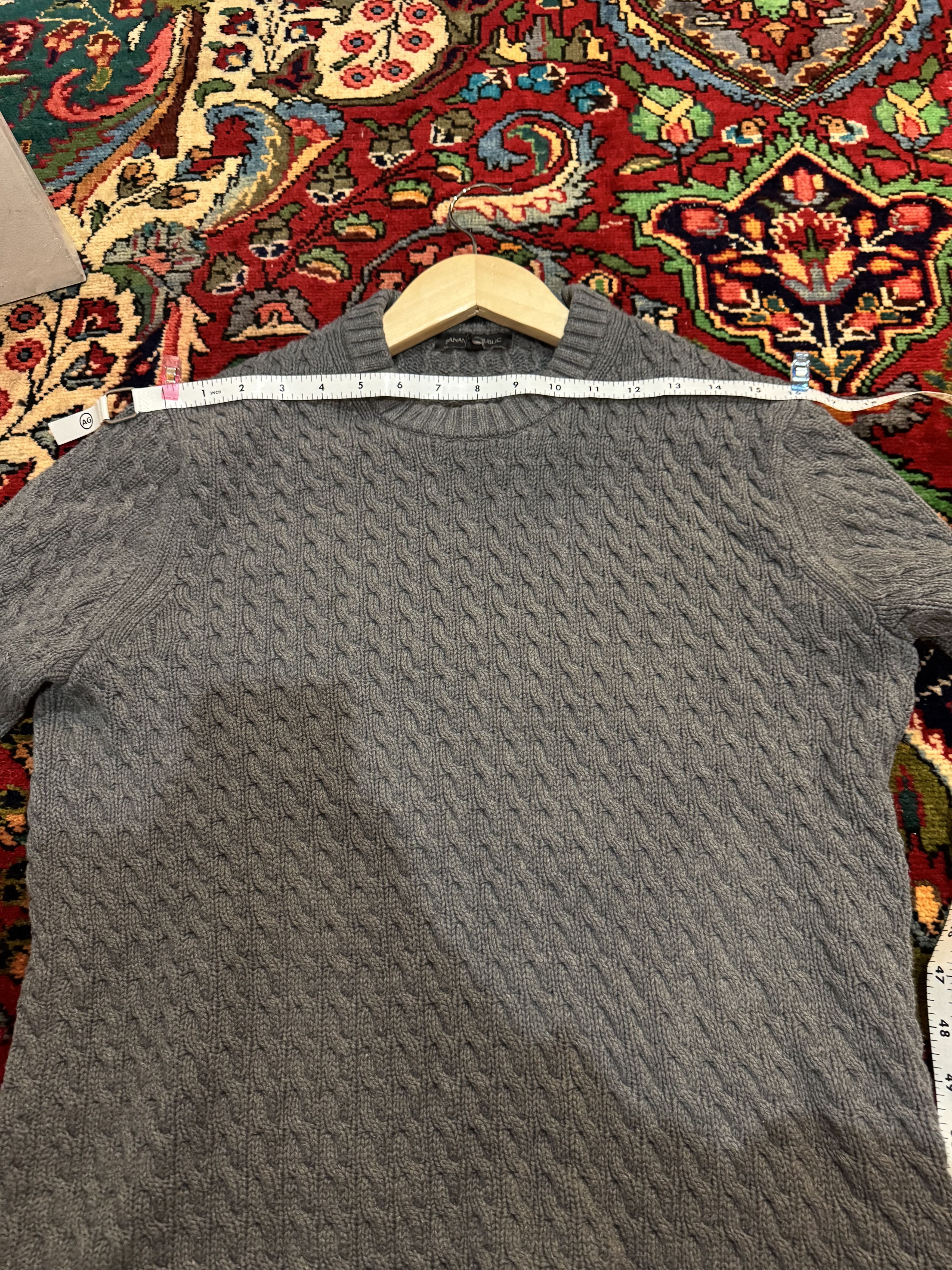 Banana Republic Banana Republic Cable Knit Gray Sweater Size US S / EU 44-46 / 1 - 4 Thumbnail