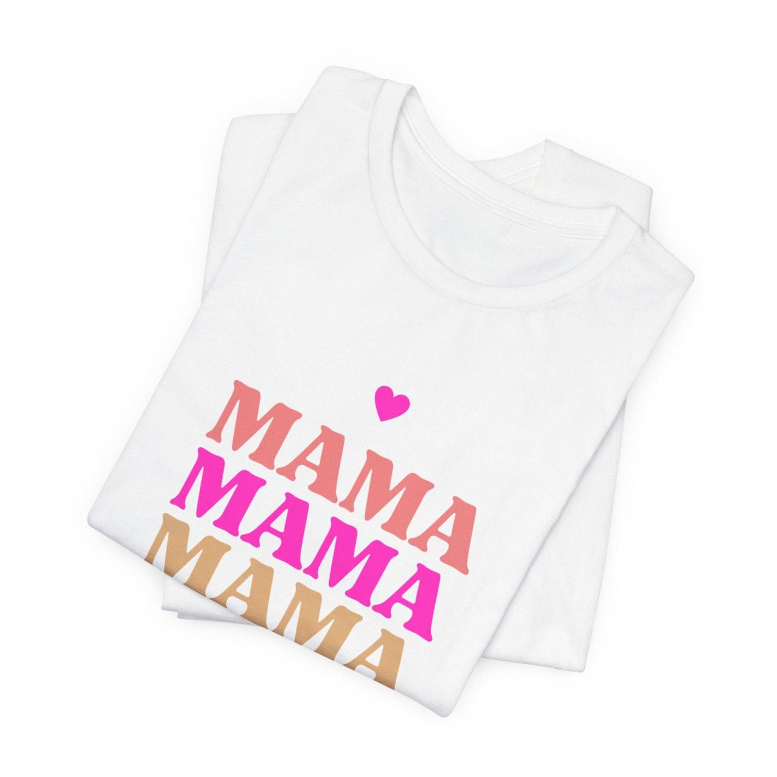 Designer Mama Mother's Day Pink T-Shirt with Heart Size ONE SIZE - 7 Thumbnail