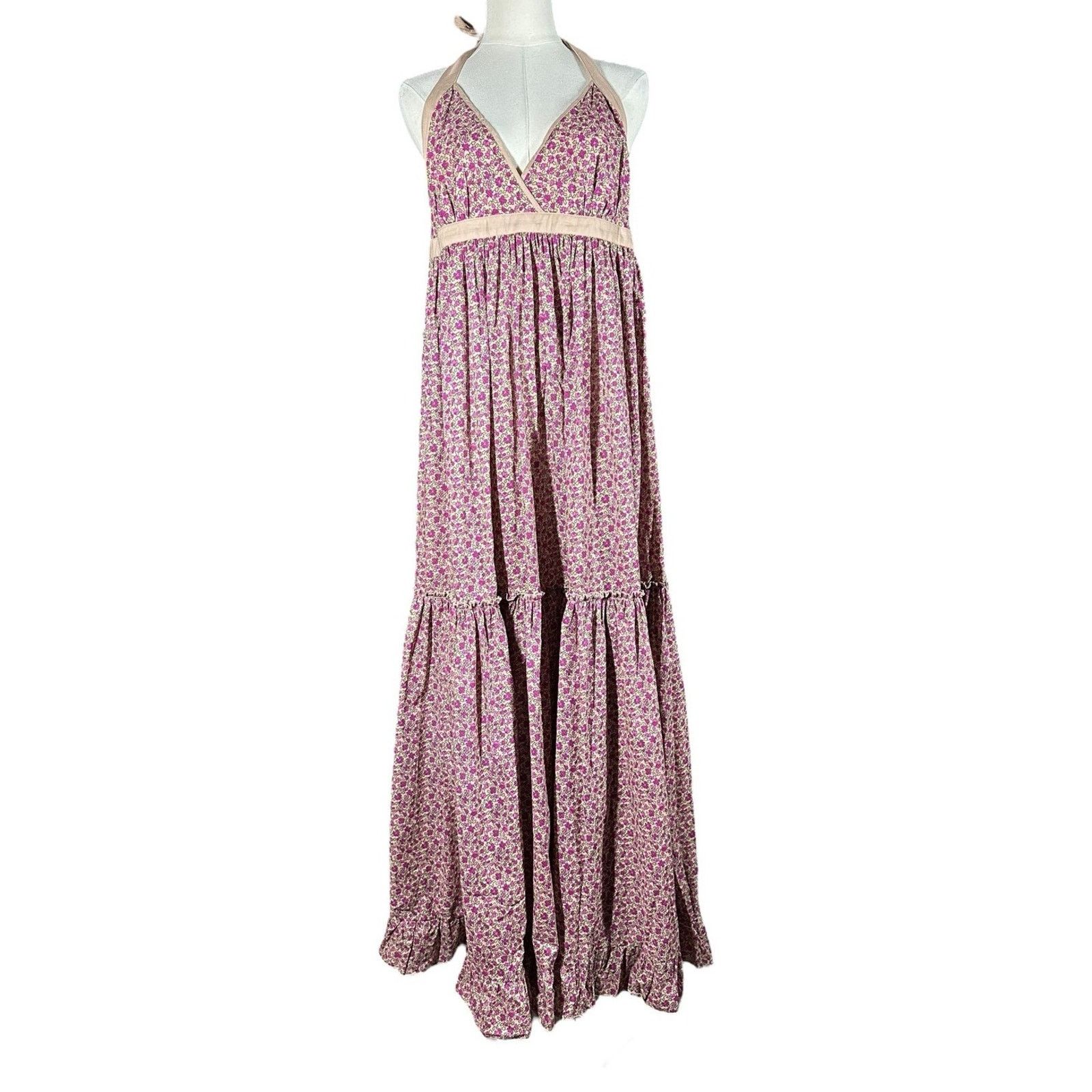 halter boho maxi dress Boho Chic Tropical Print Halter Maxi Dress – Embrace Summer Vibes! – Canary  Houze main image 0