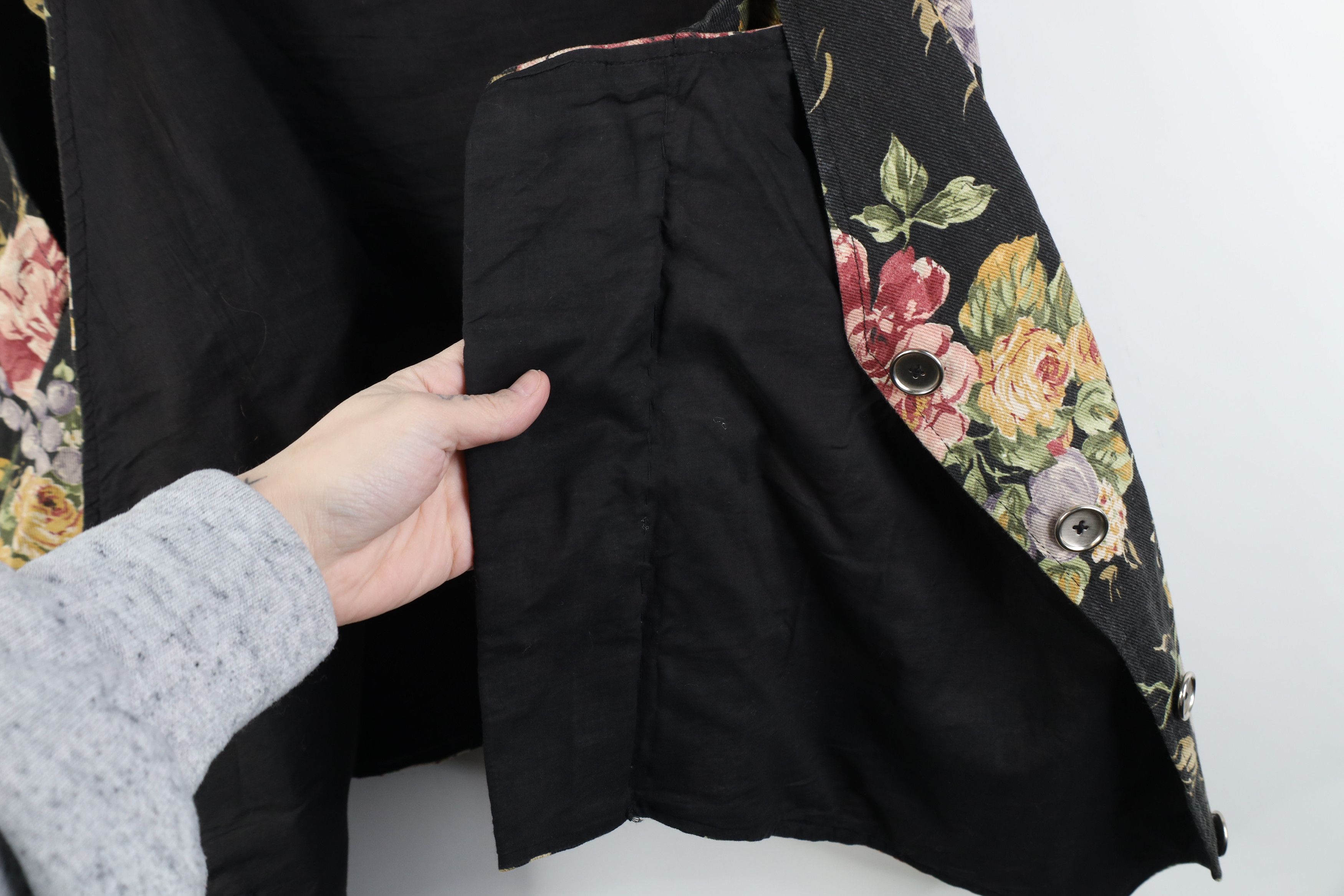 Vintage Vintage 90s Streetwear Flower Floral Button Vest Jacket Size XL / US 12-14 / IT 48-50 - 8 Thumbnail