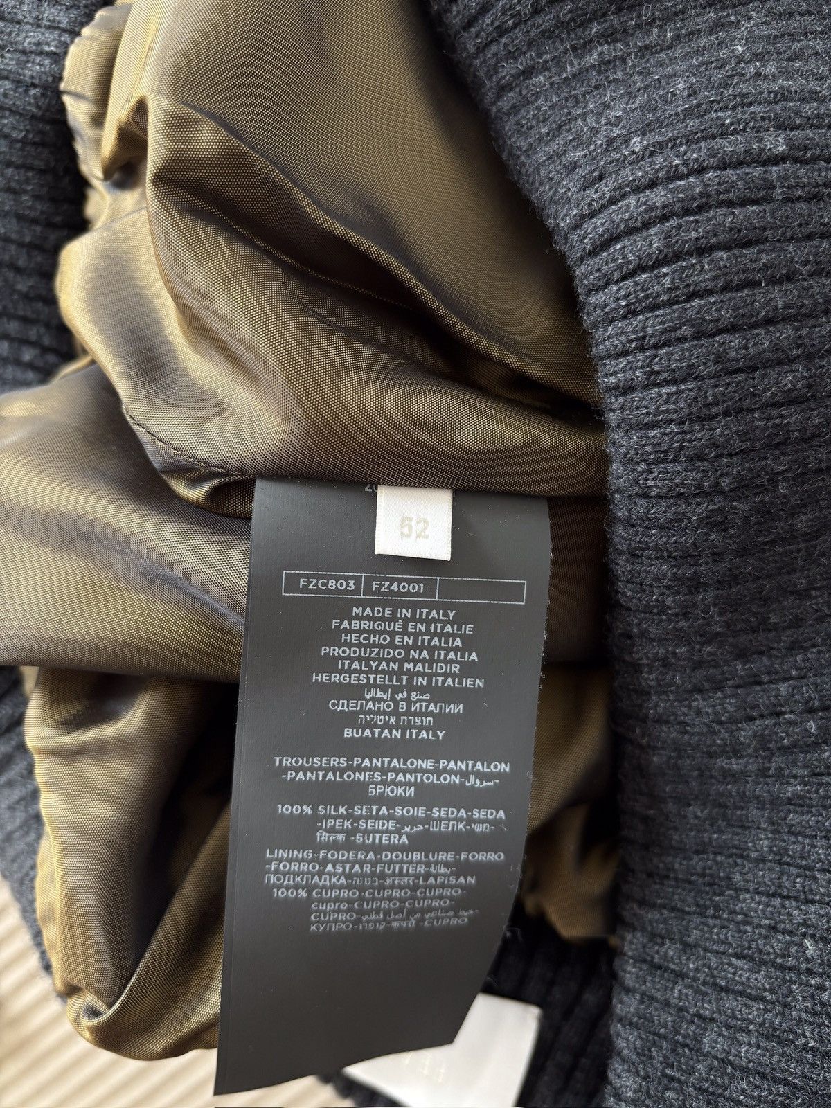 Ermenegildo Zegna × Fear of God Fear of God Zegna Silk Sweats Size US 34 / EU 50 - 9 Thumbnail