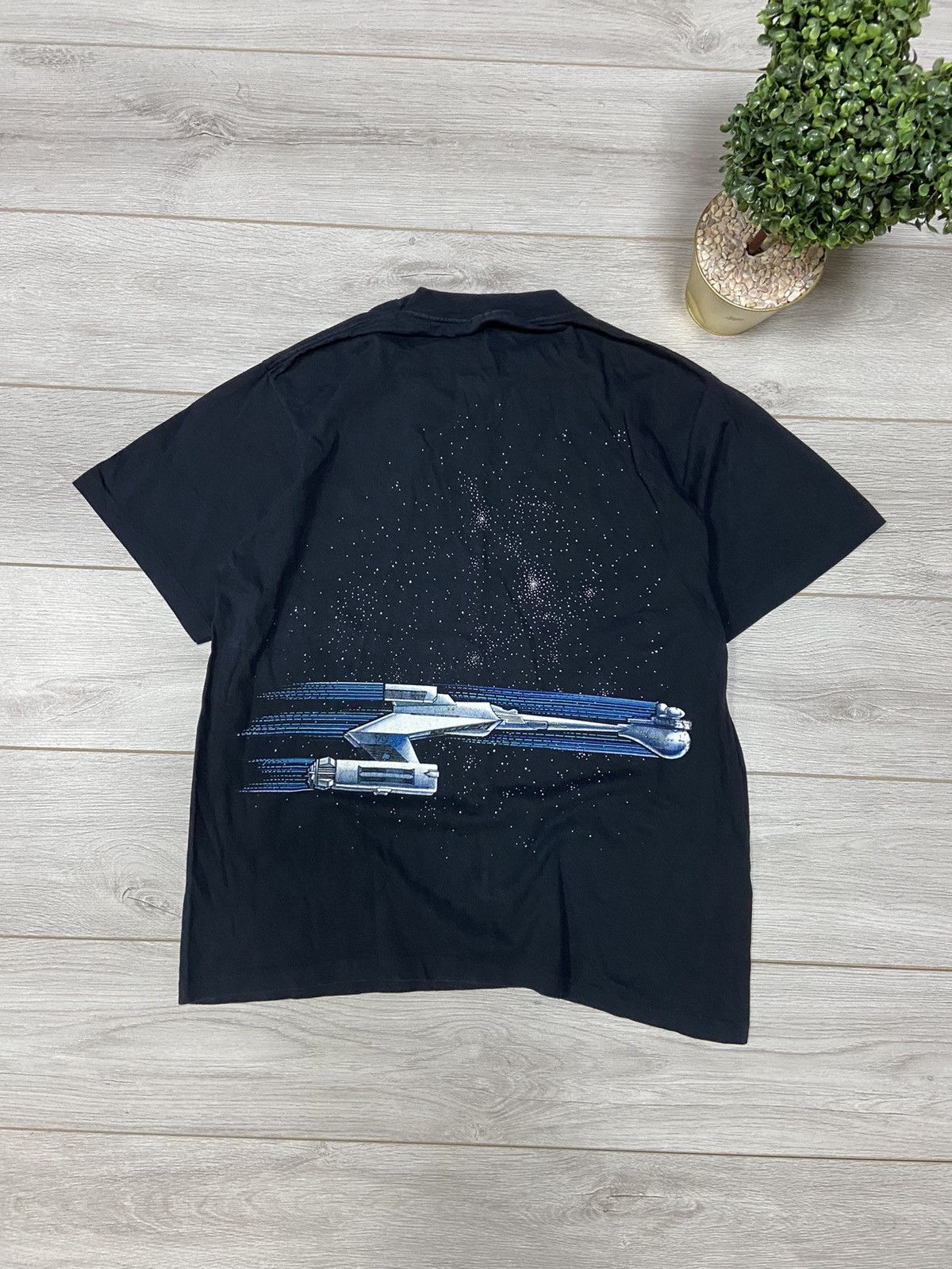 Vintage Star Trek 1991 USS Enterprise Made in USA vintage t-shirt Size US XL / EU 56 / 4 - 2 Thumbnail