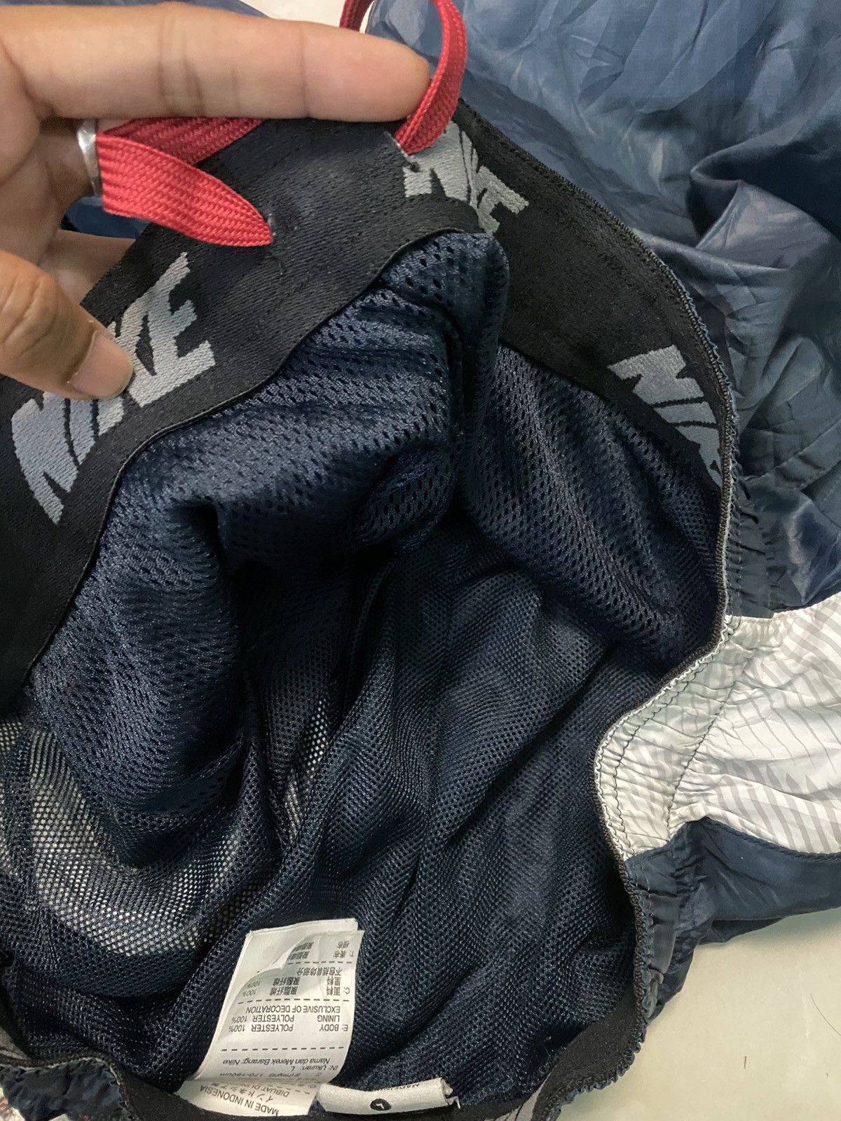 Carhartt Wip × Nike 💥 VINTAGE NIKE BAGGY NYLON 90S WIDE LEG TRACK PANTS Y2K Size US 28 / EU 44 - 15 Thumbnail