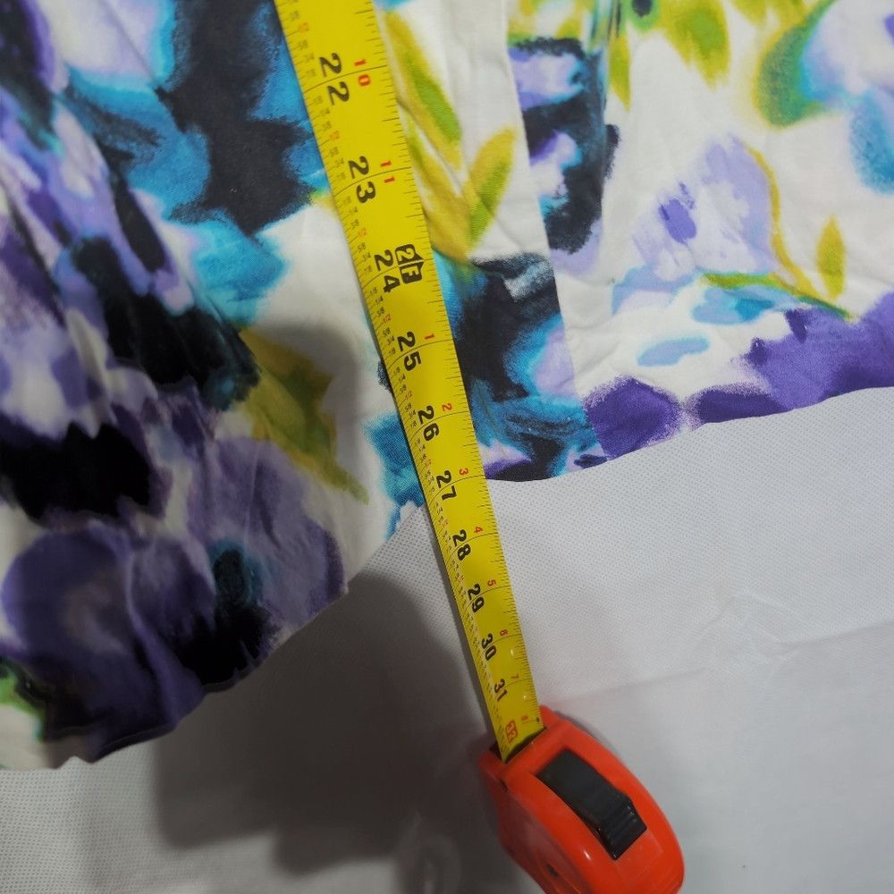 Other IZ Byer Sz 9 Vintage Purple/Black Floral Strapless Dress Size M / US 6-8 / IT 42-44 - 3 Thumbnail