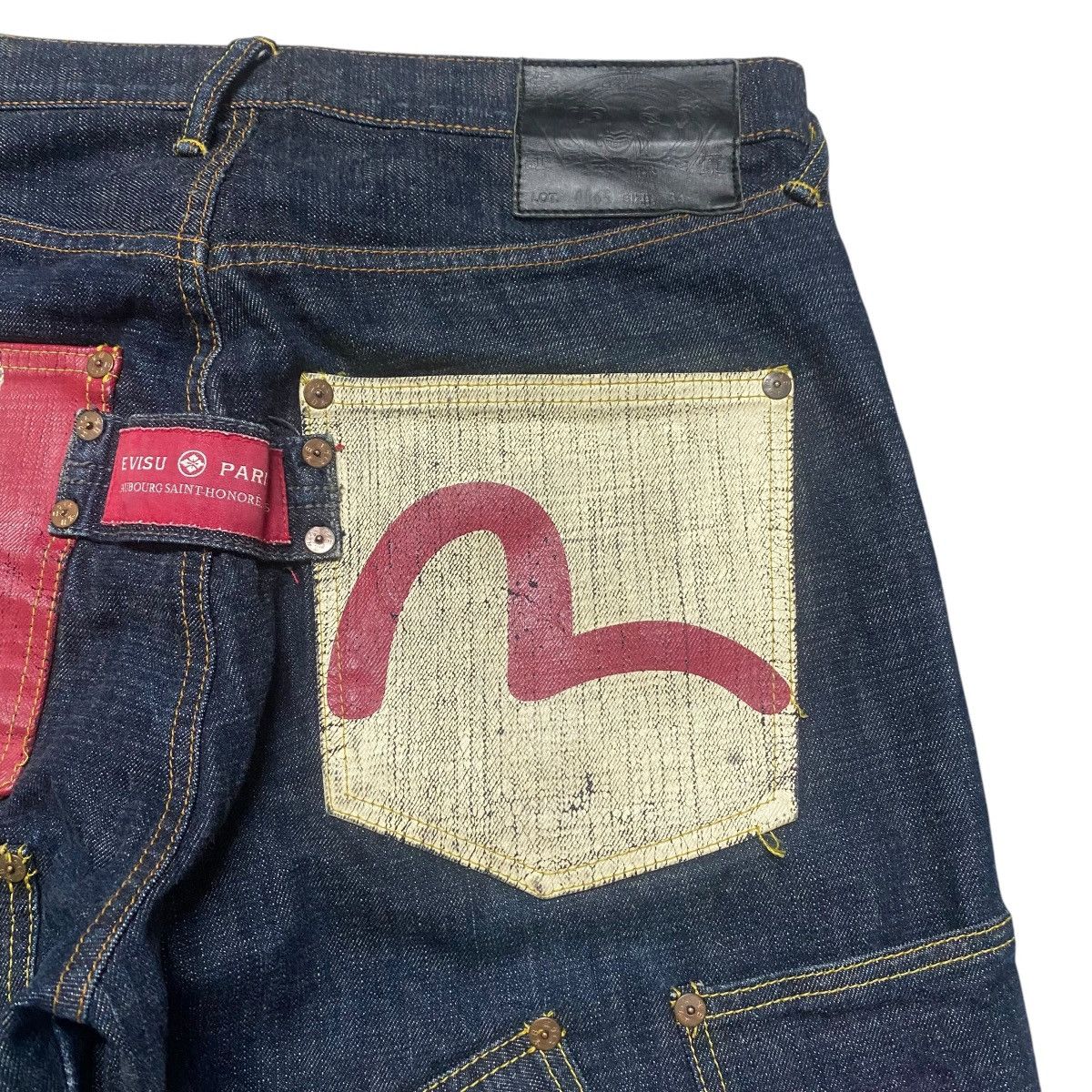 Evisu Evisu Paris Denim Multi Pocket Selvedge Jeans Size US 34 / EU 50 - 9 Thumbnail