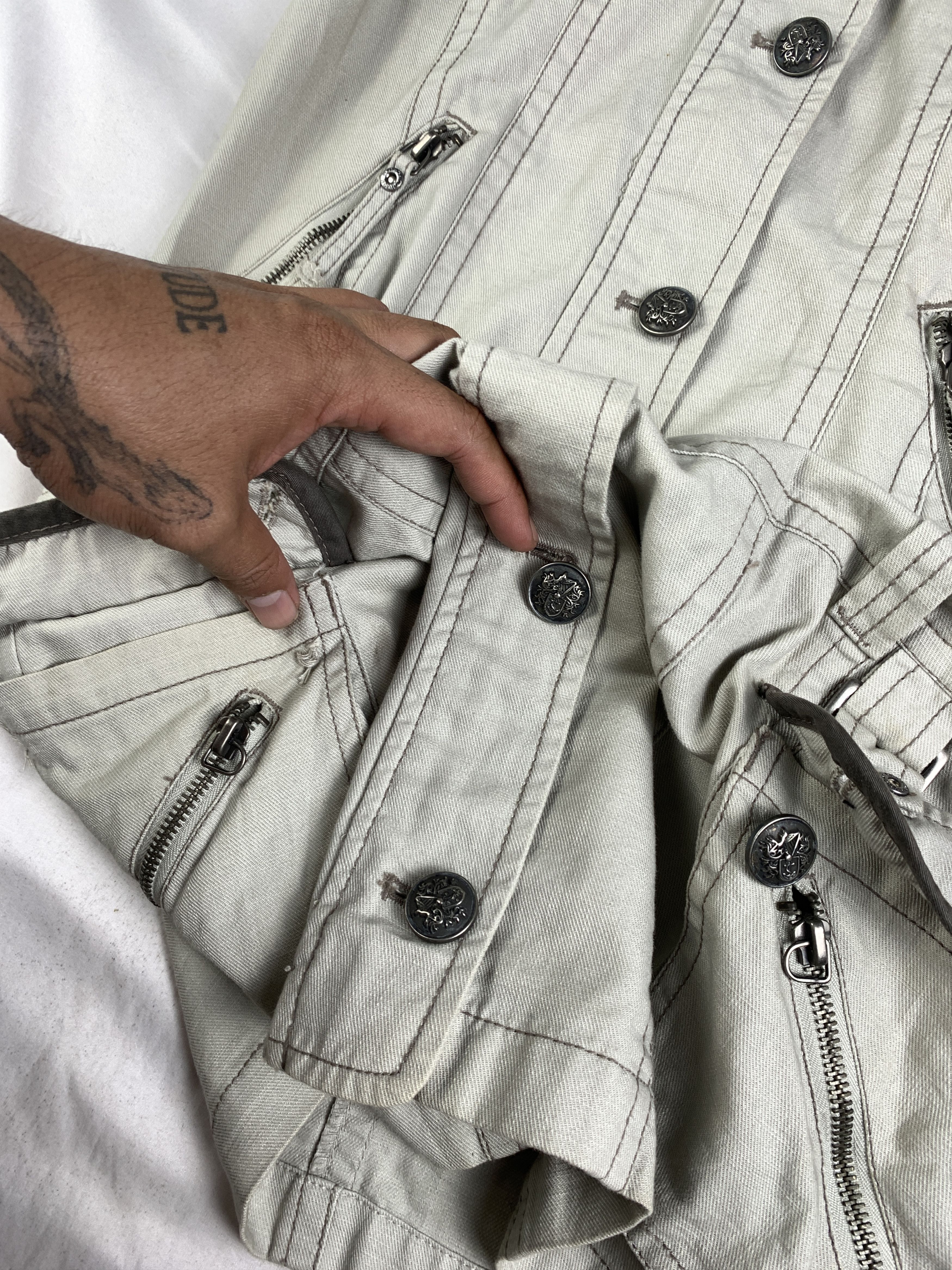 Japanese Brand Crux London Off-white Bono Vest (S) Size S / US 4 / IT 40 - 13 Thumbnail