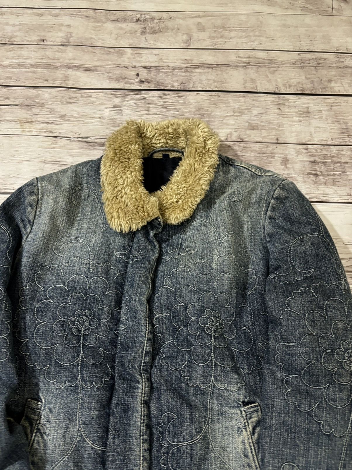 If Six Was Nine × Japanese Brand If Six Was Nine Style Japanese Denim Bomber Jacket yk2 Size US S / EU 44-46 / 1 - 2 Thumbnail