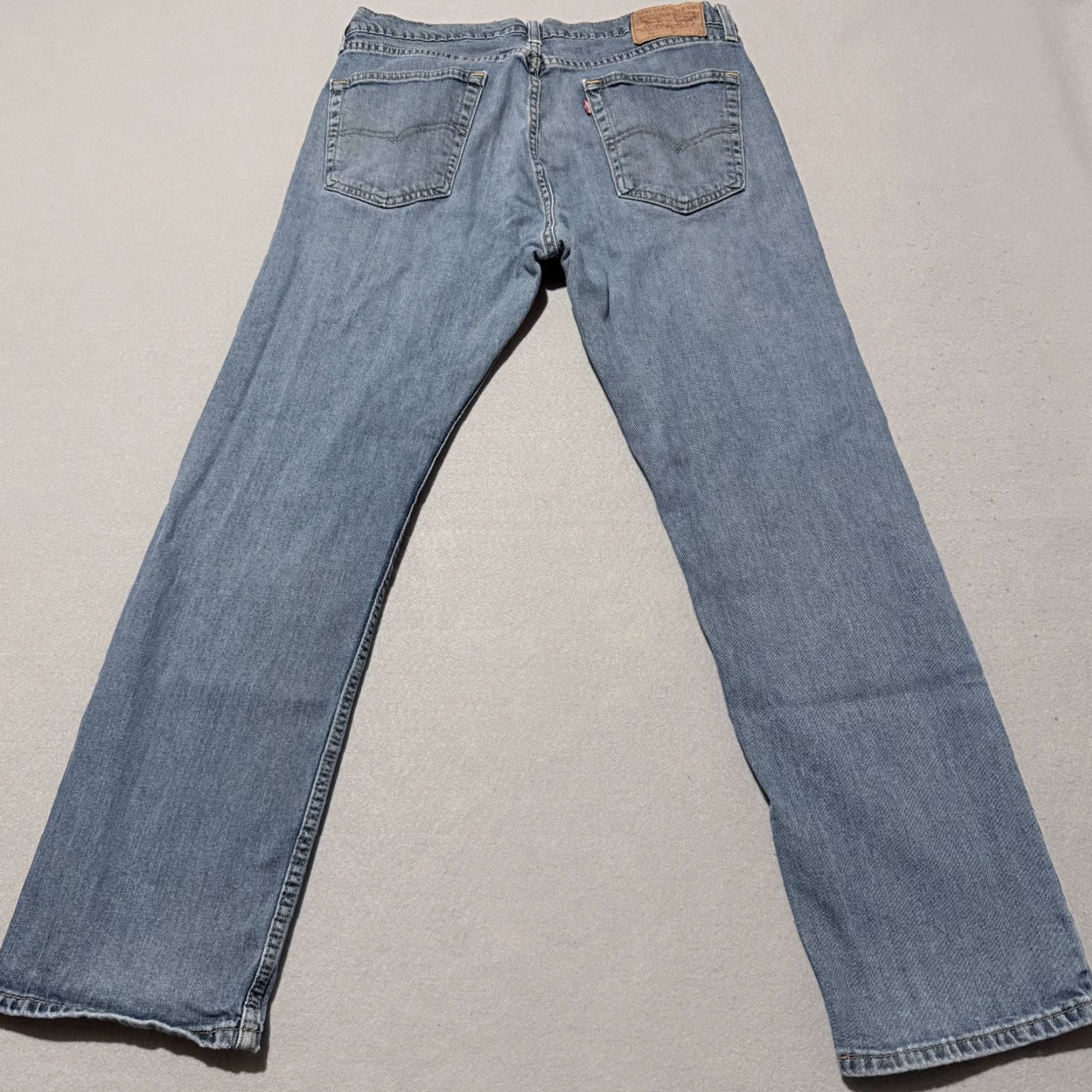 Levi's Levi's 505 Jeans Men Blue Denim Mid Rise Pockets Straight Leg Jeans 34x30 Size US 34 / EU 50 - 2 Thumbnail