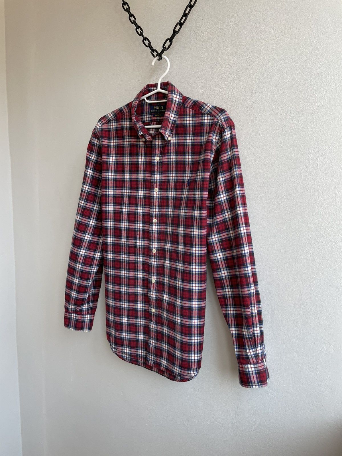 Polo Ralph Lauren Polo Ralph Lauren Button Up Shirt Check Plaid Flannel Size US M / EU 48-50 / 2 - 2 Thumbnail