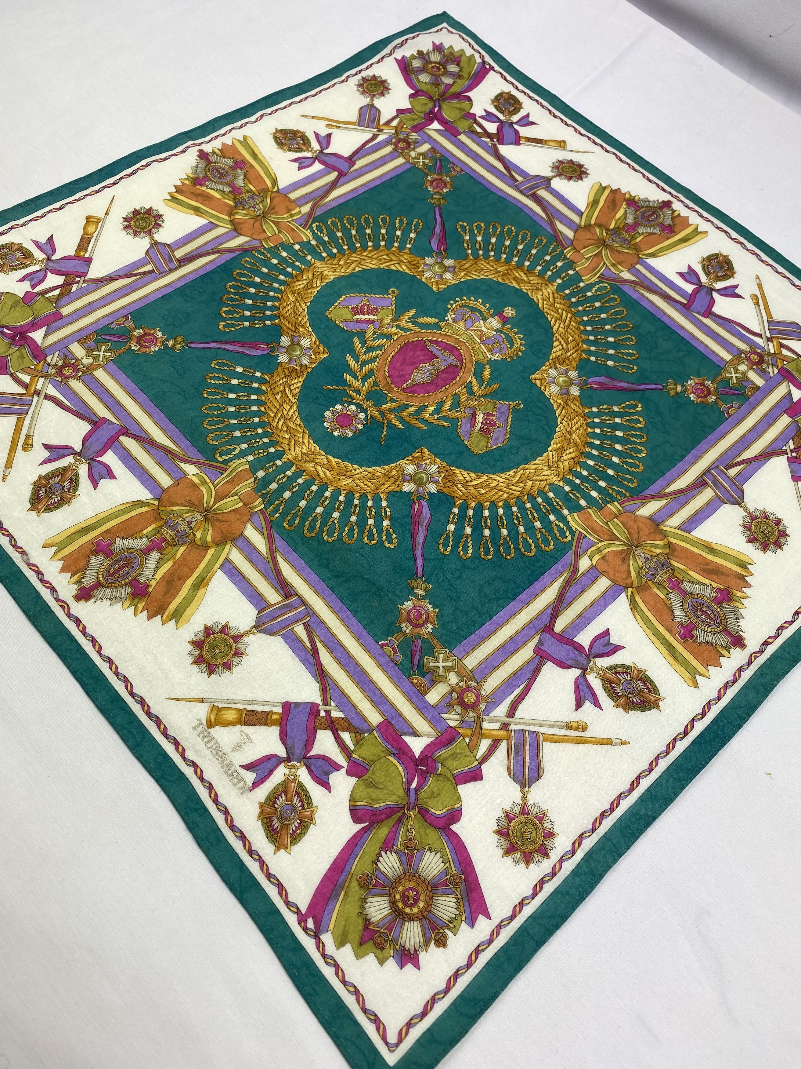 Trussardi × Vintage Trussardi Handkerchief / Bandana / Neckerchief Size ONE SIZE - 4 Thumbnail