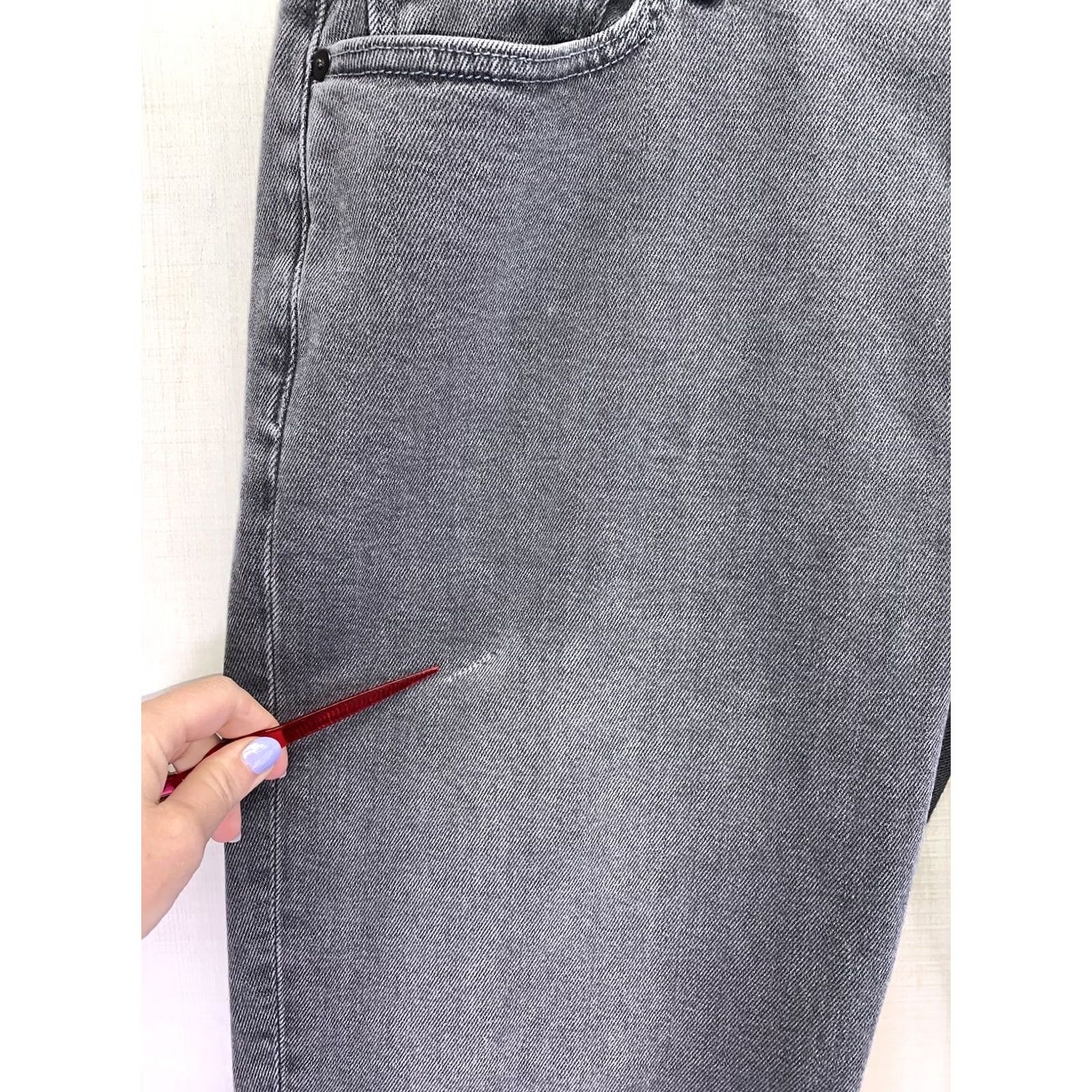 Vintage VINTAGE Grays Banna Republic Mens Legacy Weathered Gray Denim Slim Fit Jeans Sz 35x32 Mens Jeans Slim Fit Gray Denim Cotton - 6032 (As Is) Size US 35 - 6 Thumbnail