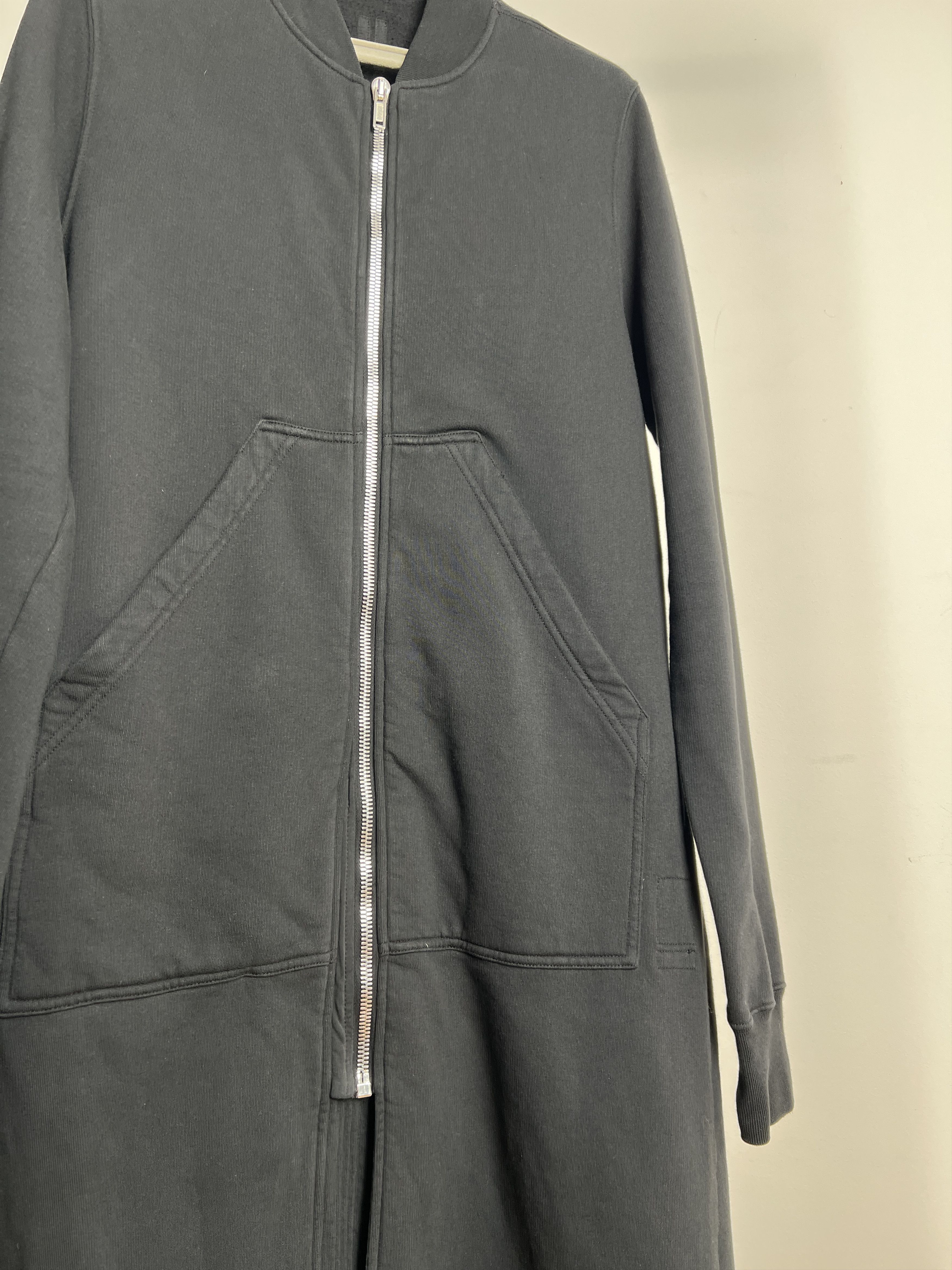 Rick Owens LONG COTTON ZIPPED JACKET Size US M / EU 48-50 / 2 - 8 Thumbnail